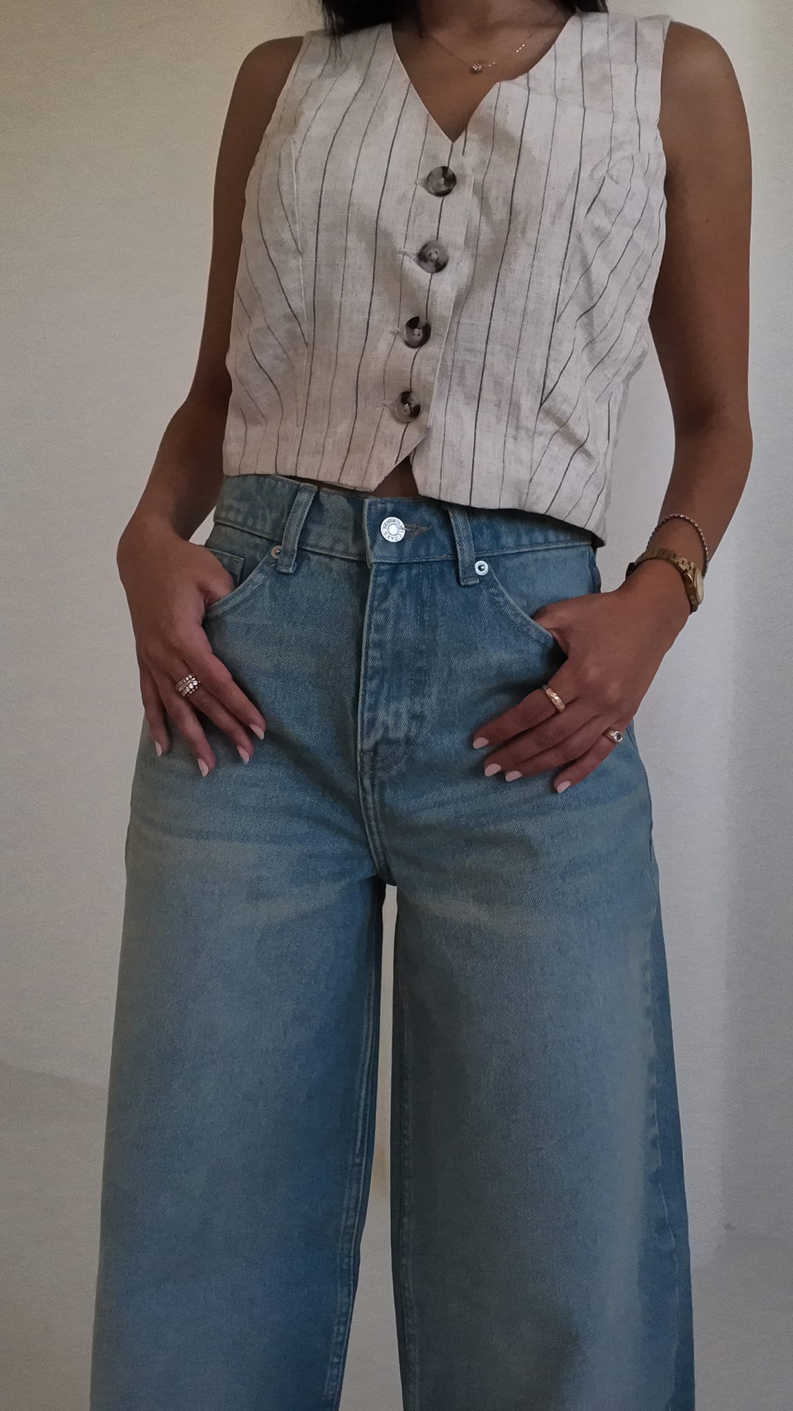 Super Baggy High-Waist Vintage Sky Blue Jeans Super Baggy CIZARO - Cizaro Jeans