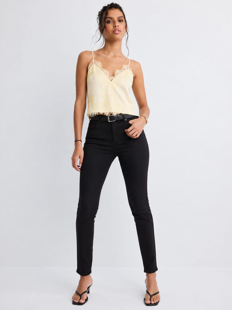 Skinny High-Waist Black Jeans Skinny CIZARO - Cizaro Jeans
