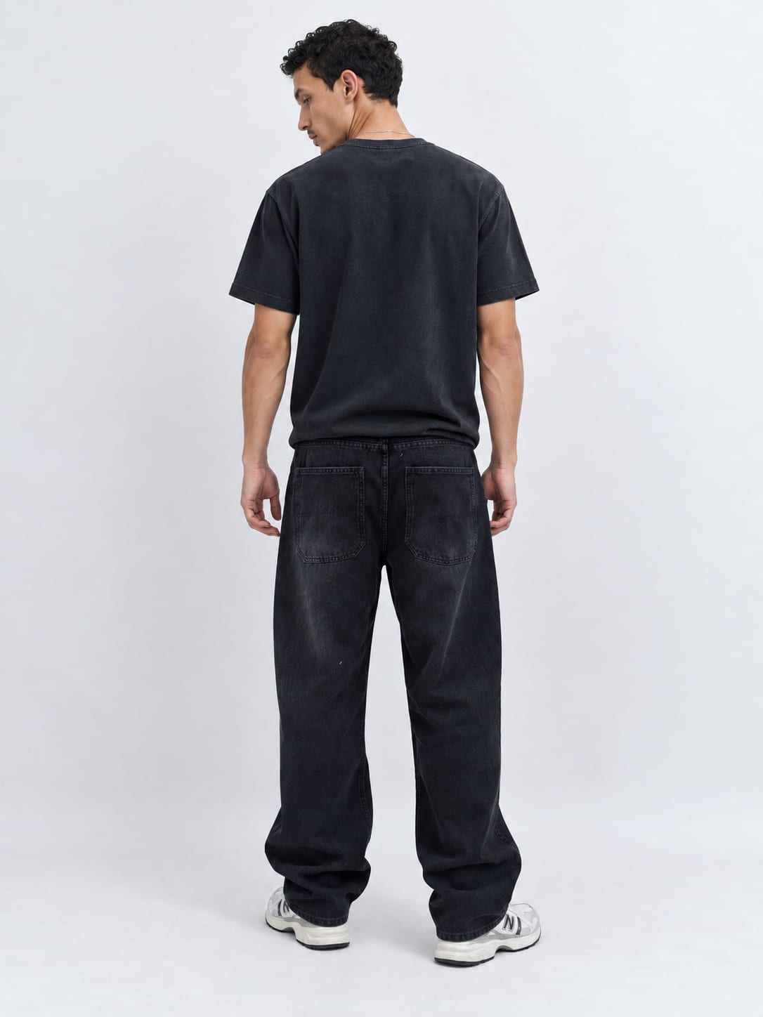 Skater Fit Carbon Black Jeans Skater CIZARO - Cizaro Jeans