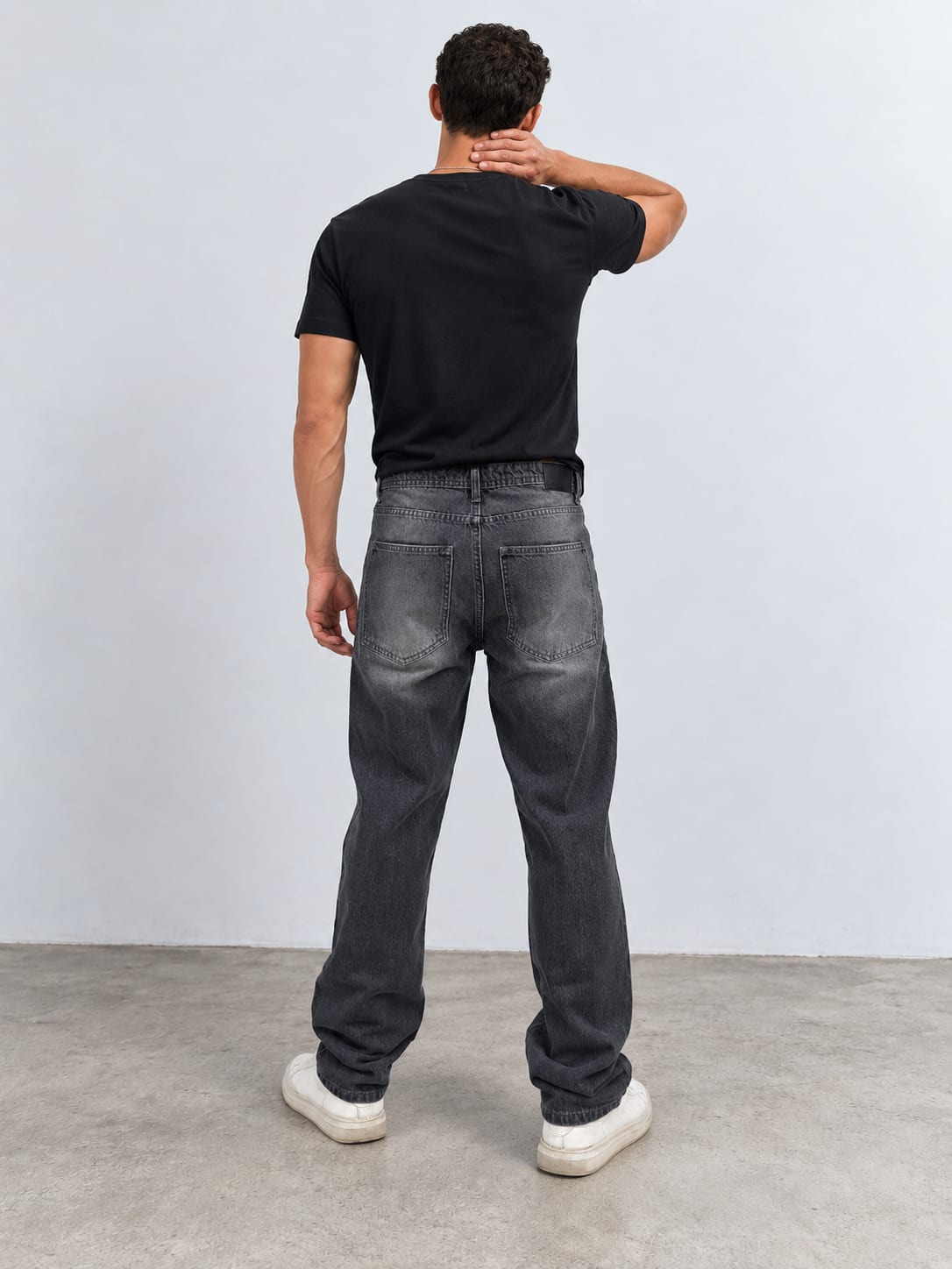 Straight Washed Gray Jeans Straight CIZARO - Cizaro Jeans