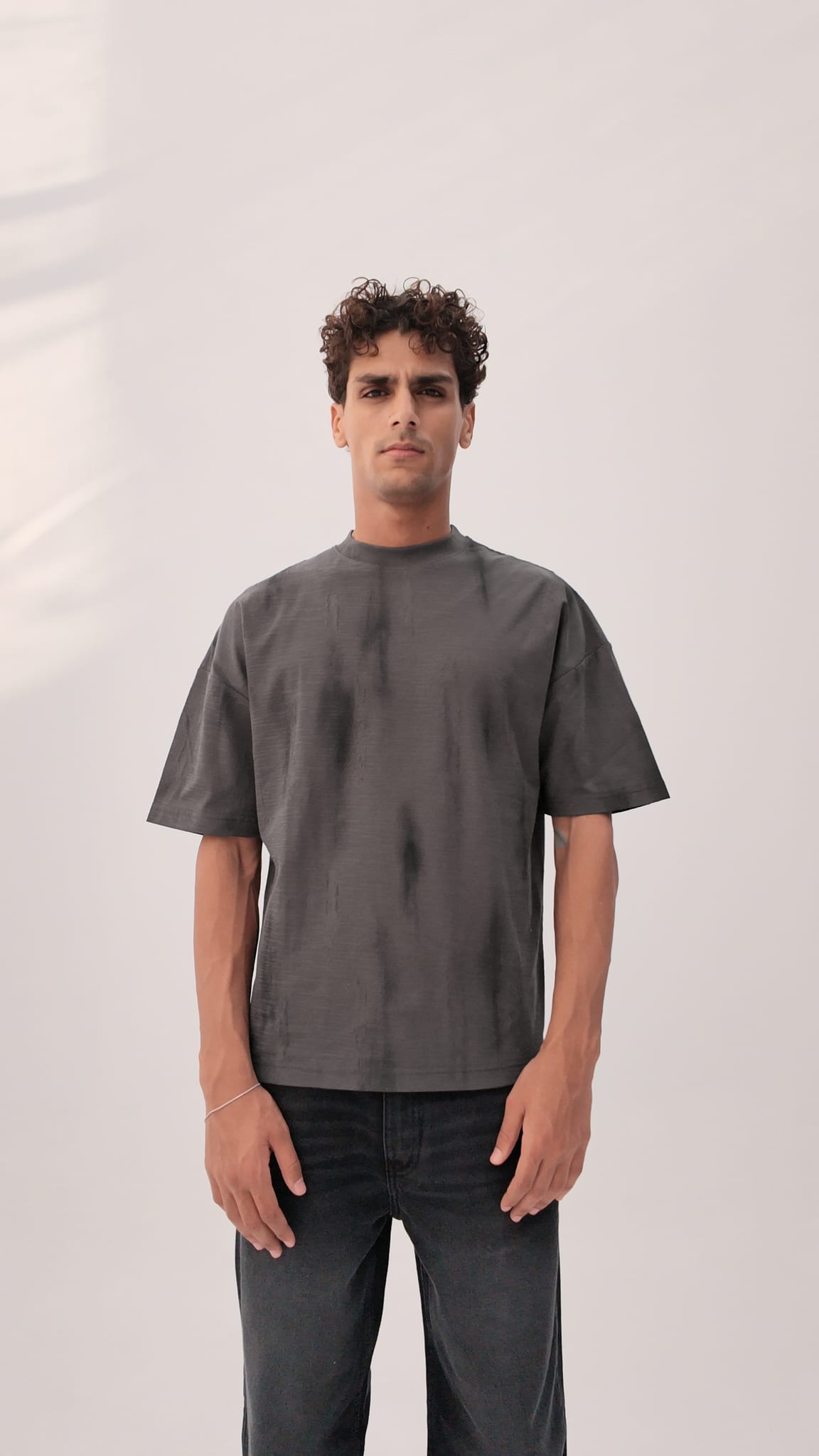 Grey texture Oversized T-shirt