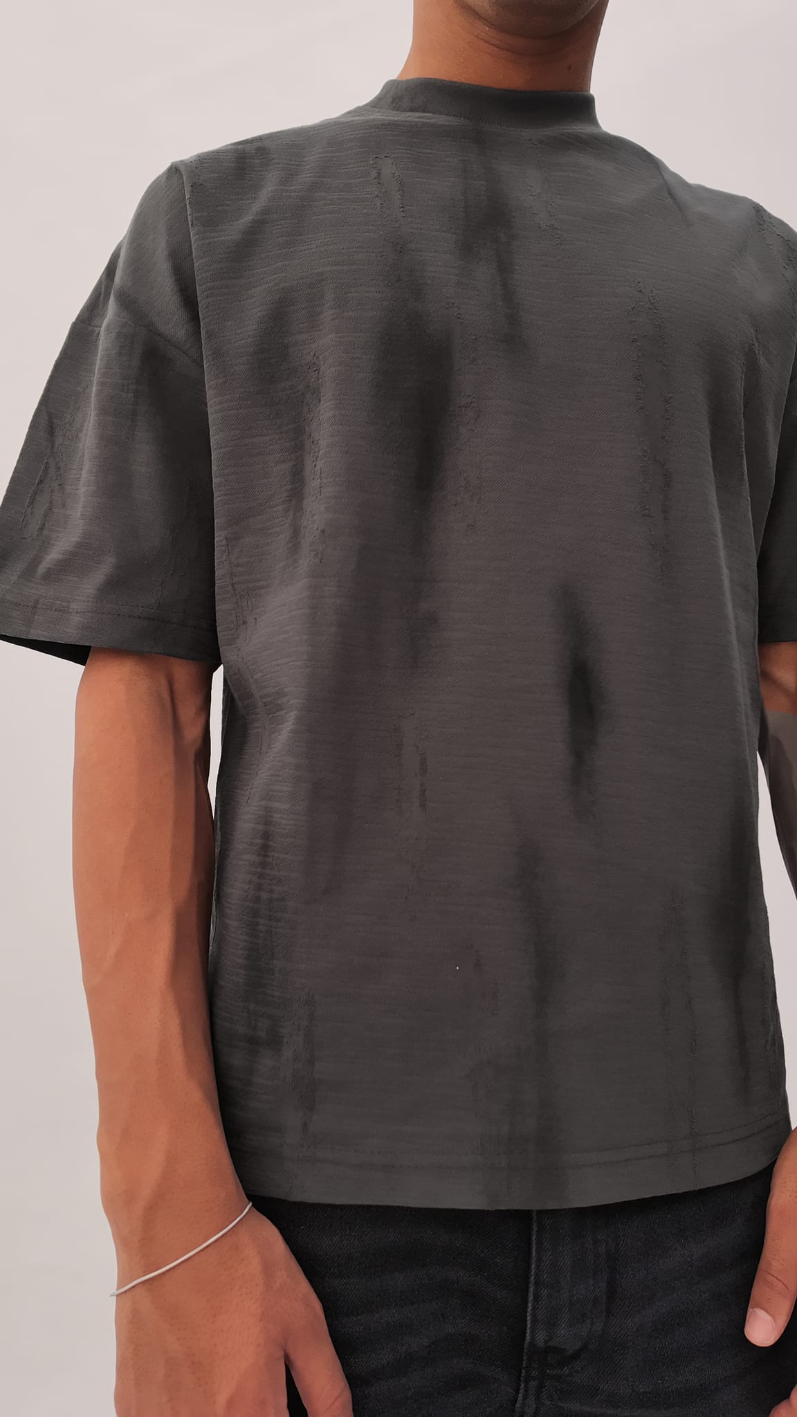 Grey texture Oversized T-shirt