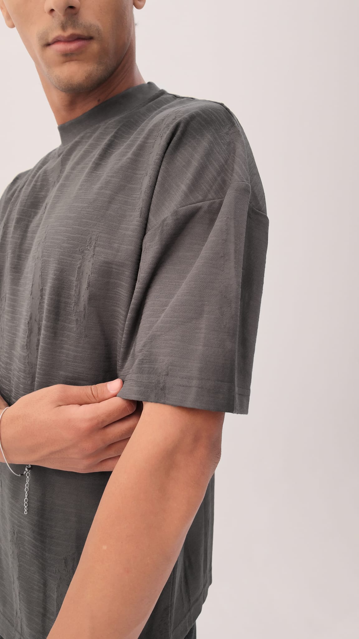 Grey texture Oversized T-shirt