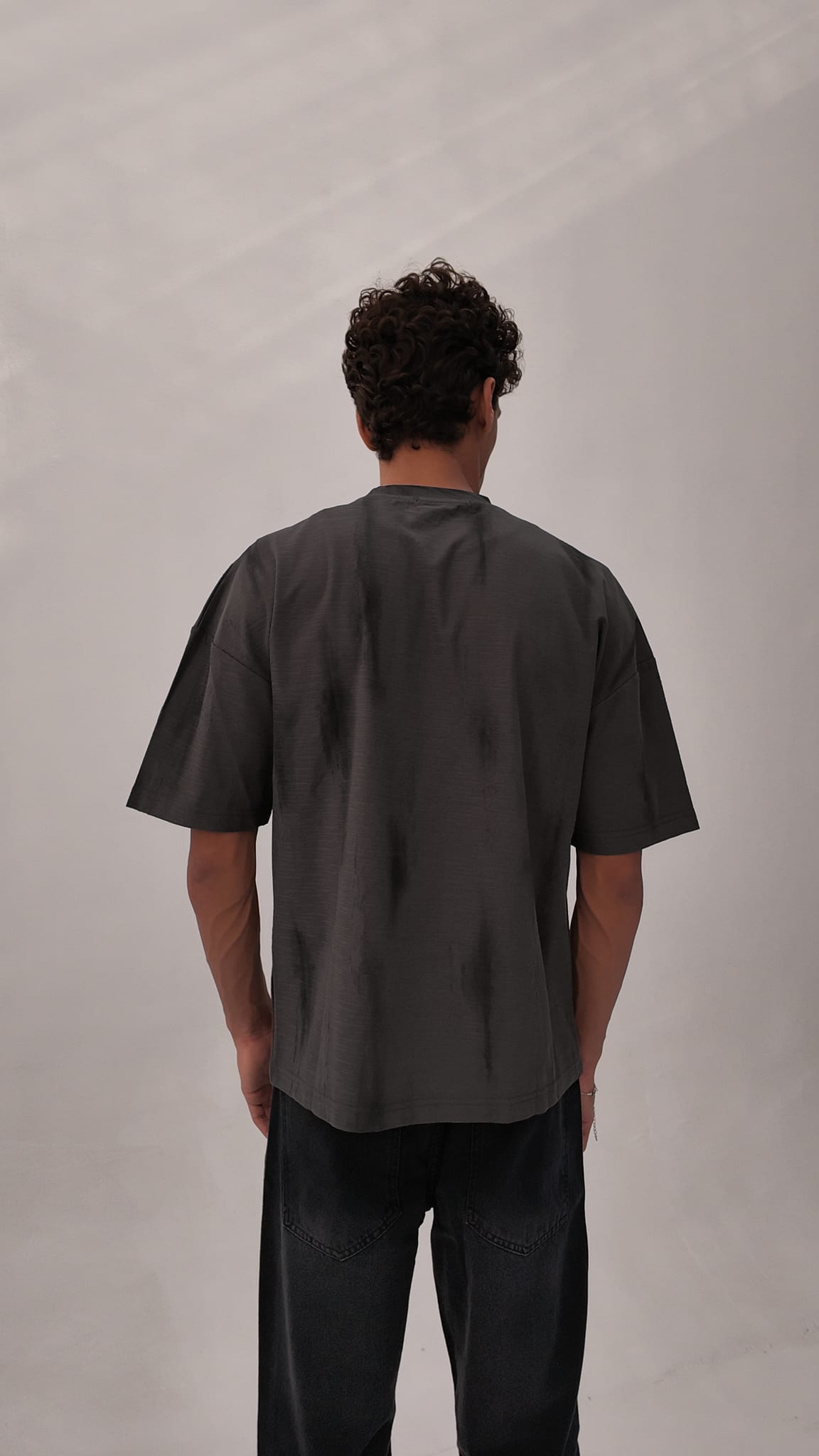 Grey texture Oversized T-shirt
