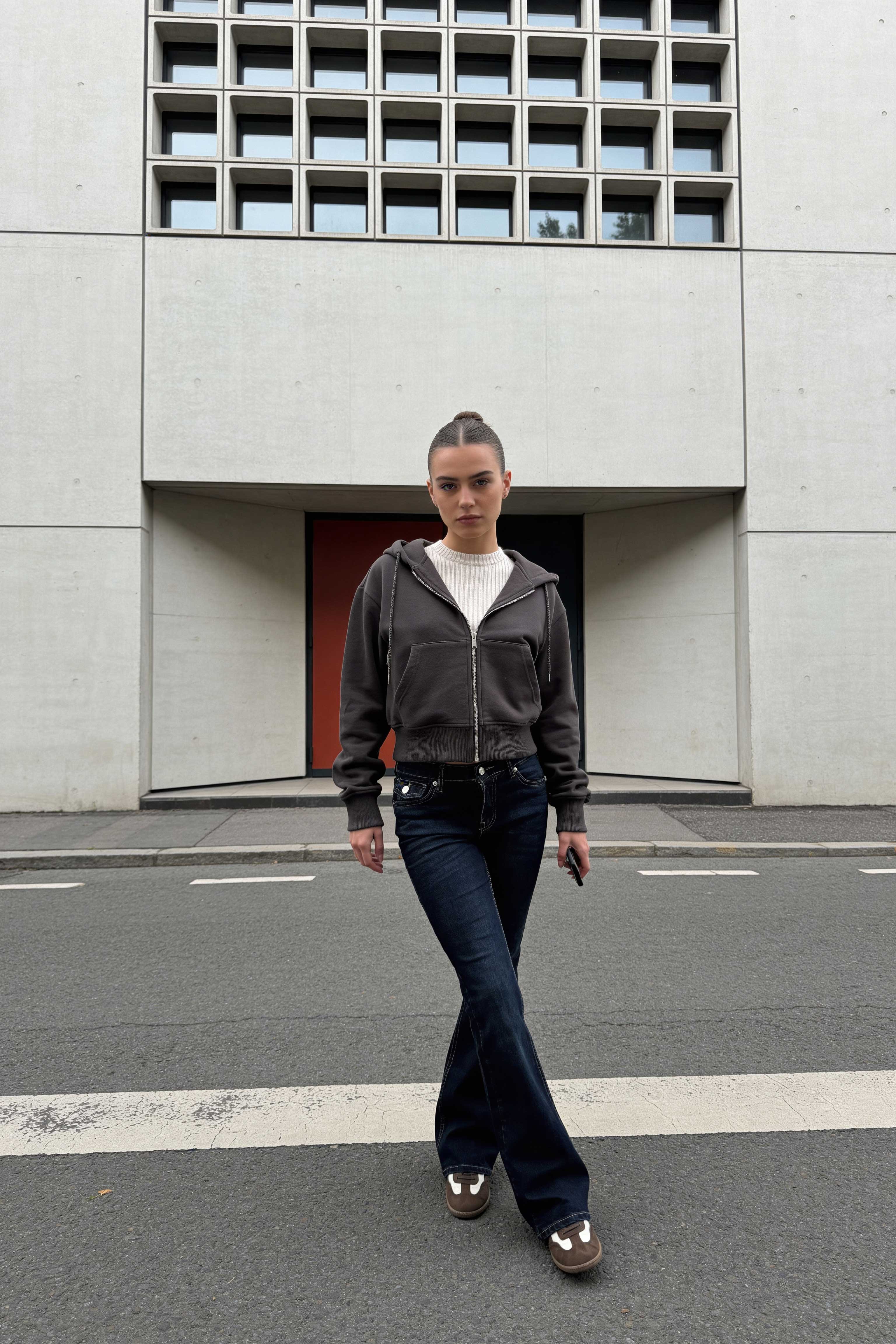 Flare – Low-Waist Deep Vintage Green Jeans