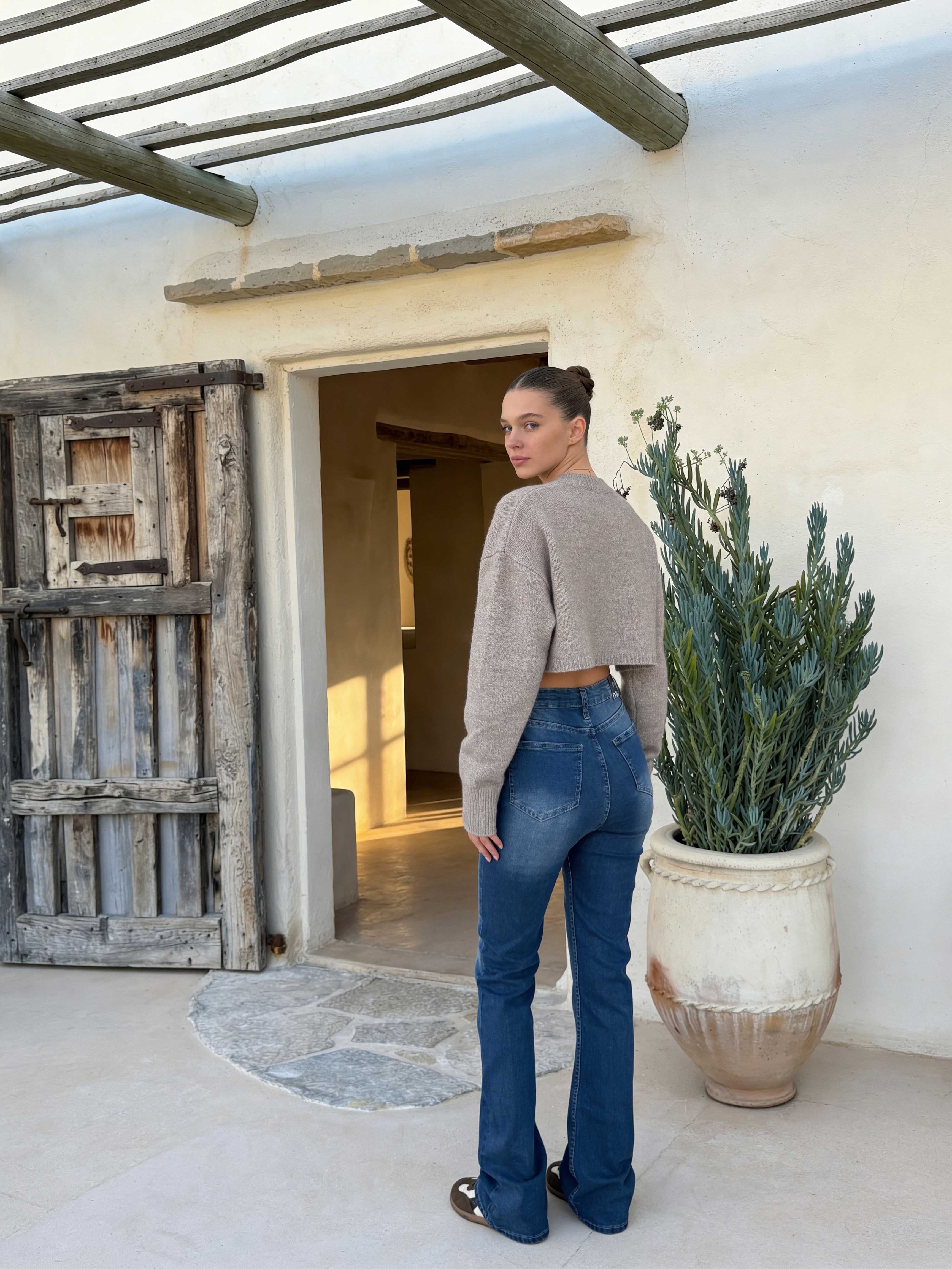 Flare – High-Waist Mid Vintage Blue Jeans Flare CIZARO - Cizaro Jeans