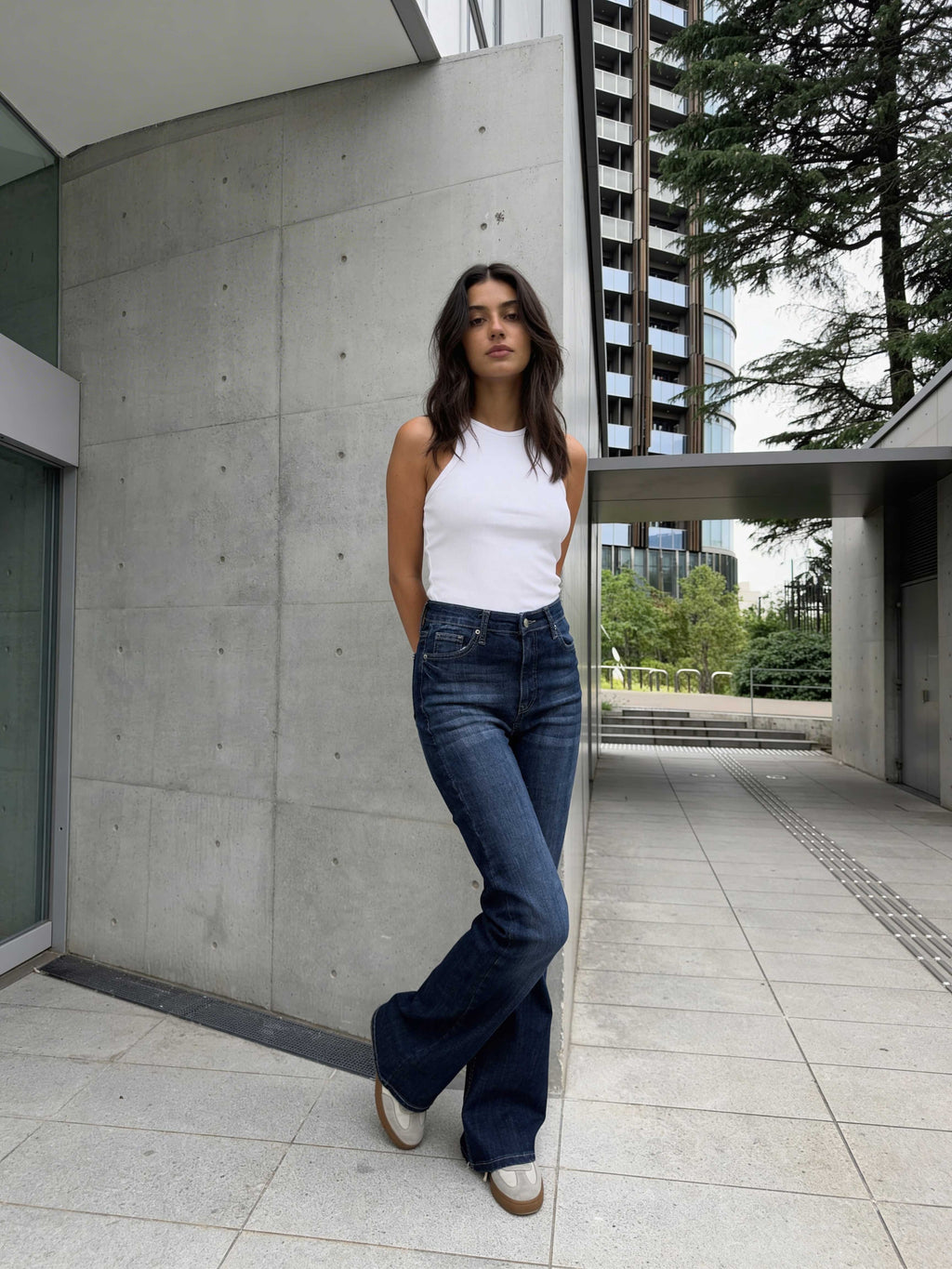 Flare – High-Waist Midnight Indigo Jeans Flare CIZARO - Cizaro Jeans