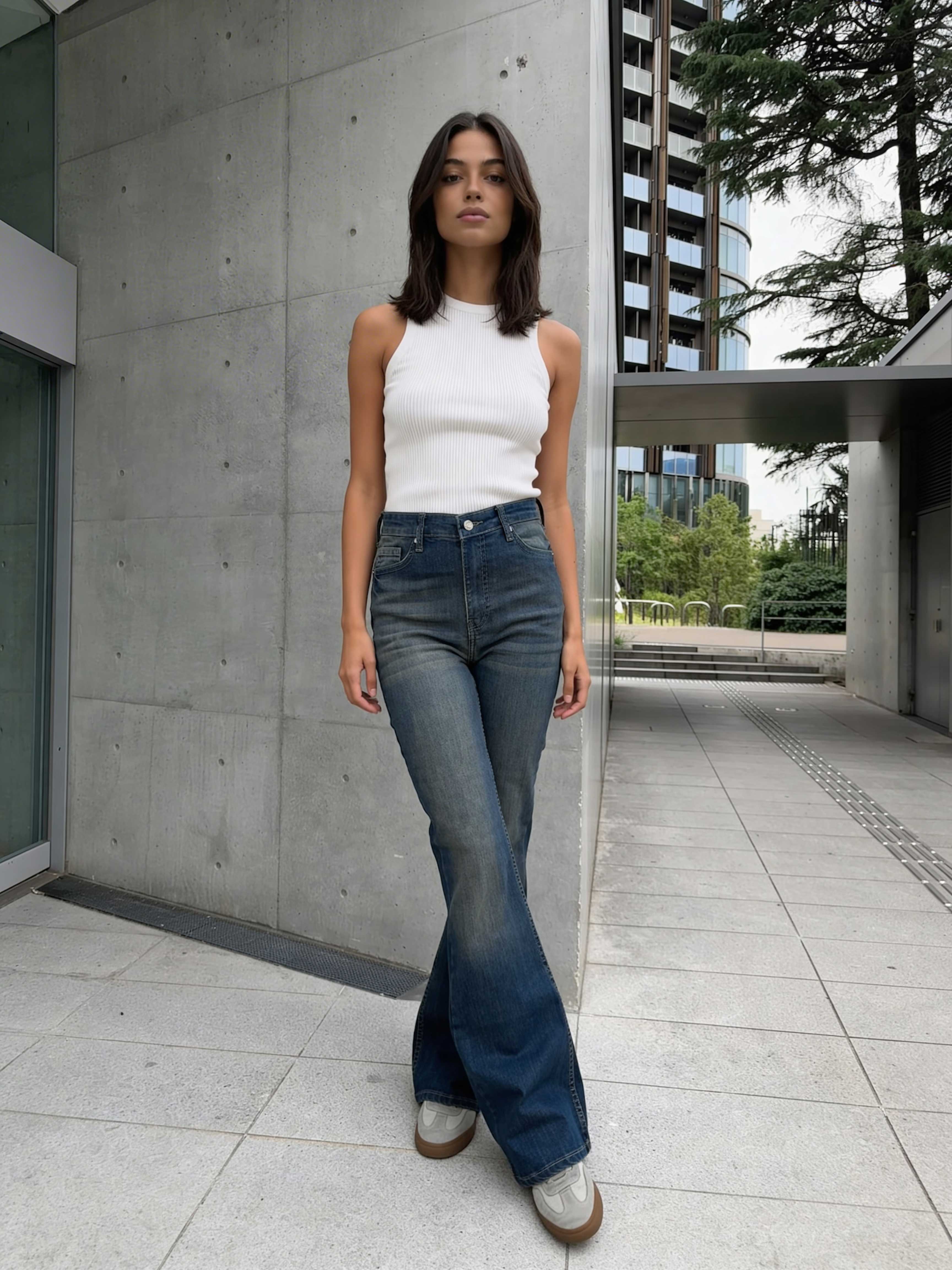 Flare – High-Waist Perfect Vintage Blue Jeans Flare CIZARO - Cizaro Jeans