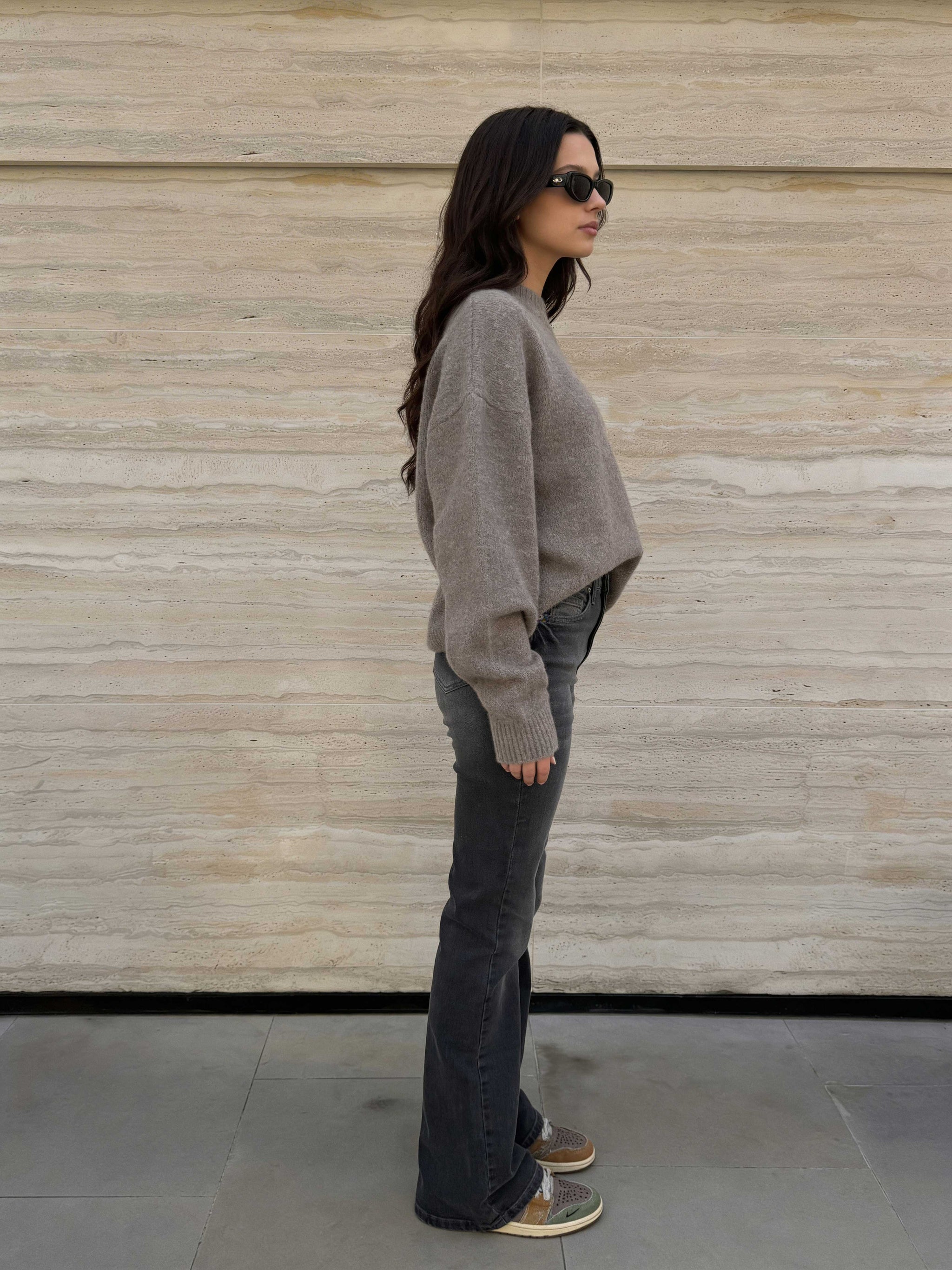Flare - High-Waist Ash Black Jeans Flare CIZARO - Cizaro Jeans