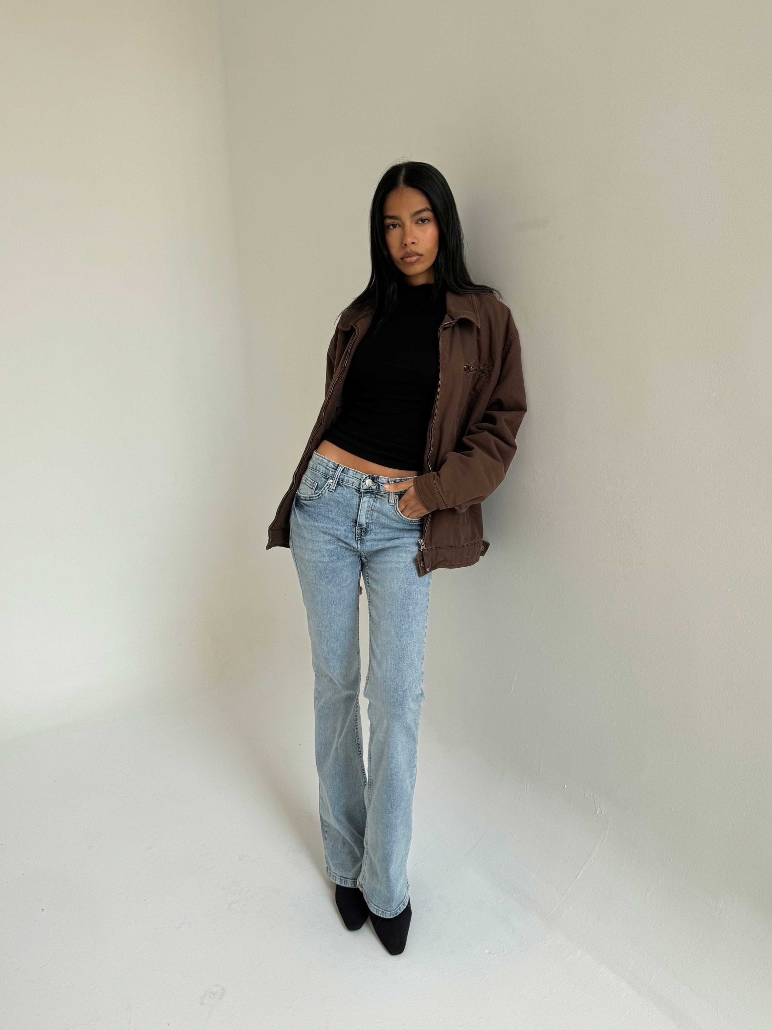 Flare – Low-Waist acid Light Blue Jeans flare CIZARO - Cizaro Jeans