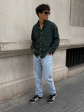 Relaxed fit light Acid blue jeans