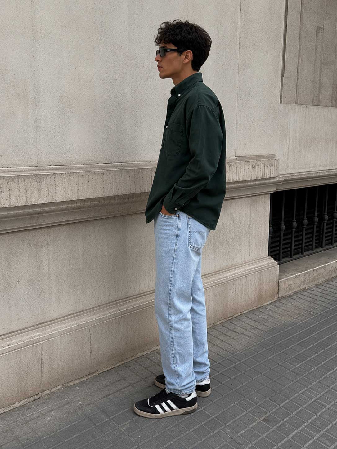 Relaxed fit light Acid blue jeans Sweatpants CIZARO - Cizaro Jeans