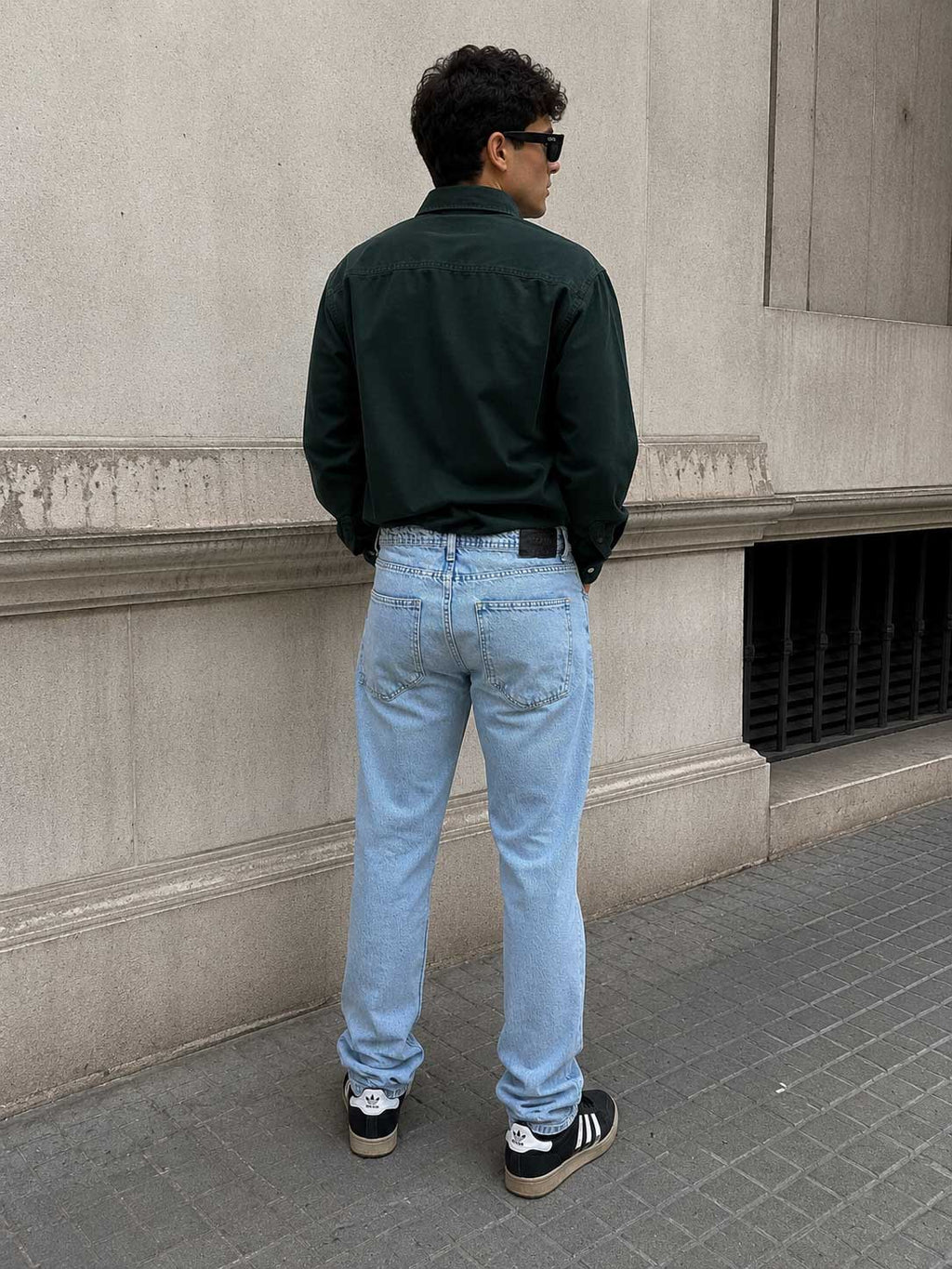 Relaxed fit light Acid blue jeans