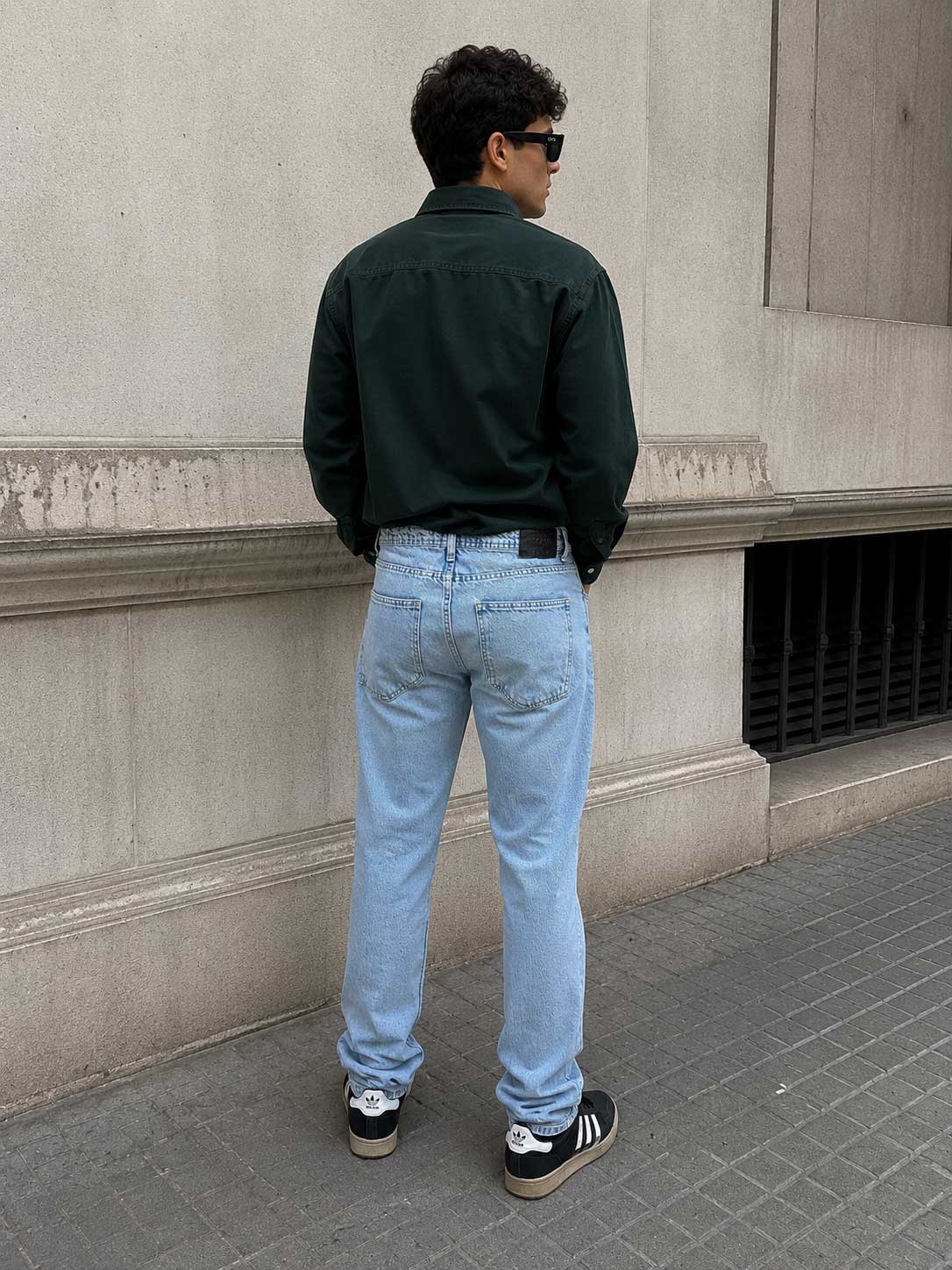 Relaxed fit light Acid blue jeans Sweatpants CIZARO - Cizaro Jeans