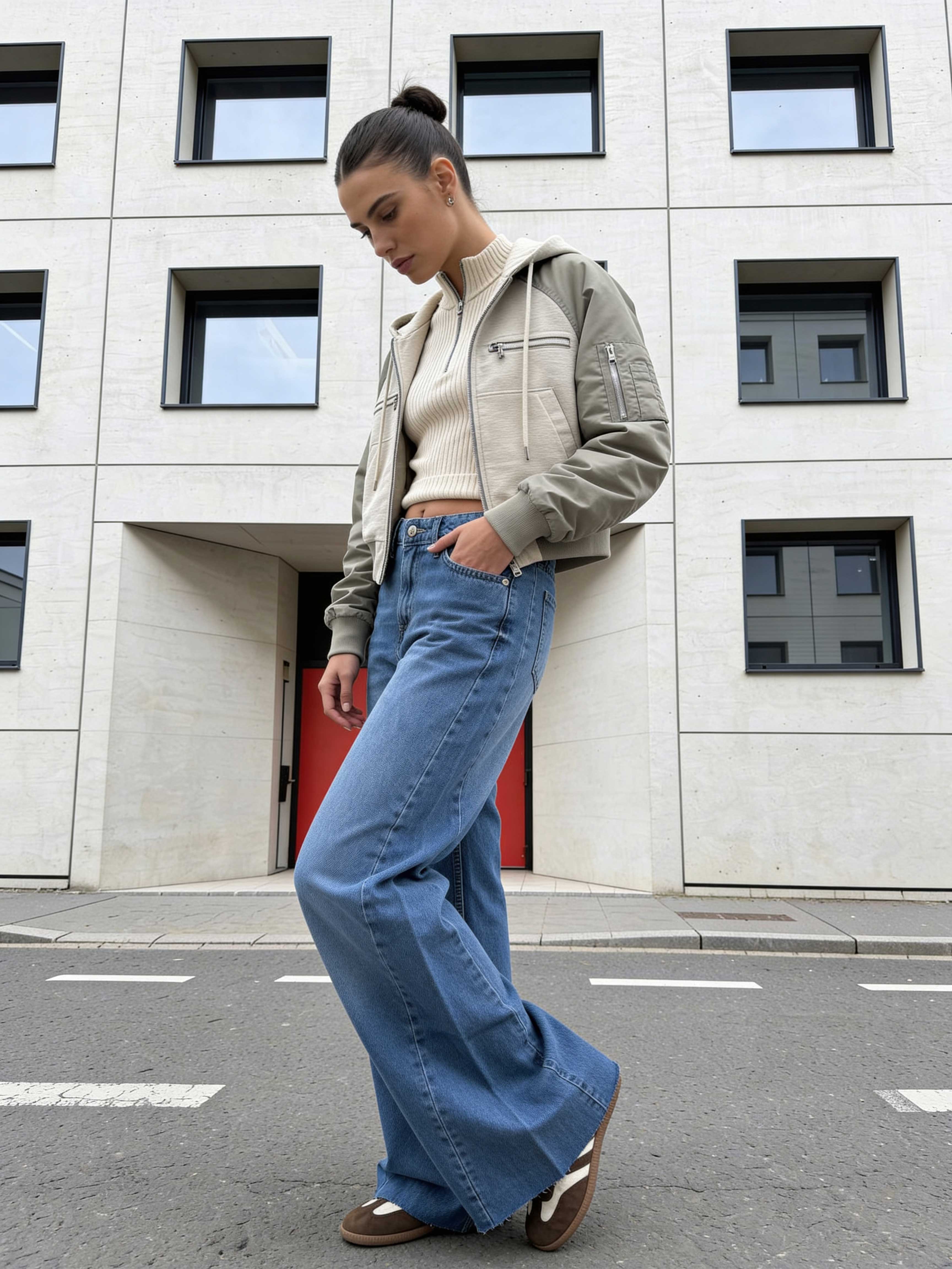 Super Baggy High-Waist – Marine Blue Jeans baggy CIZARO - Cizaro Jeans