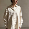 Shirt – Ecru Oversized Linen Effect Shirt