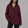 Oversized Poplin Shirt | Burgundy