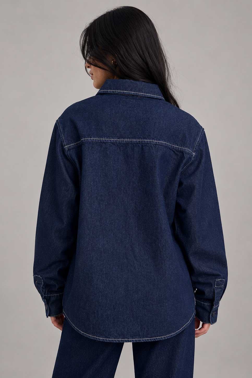 Oversized Denim Shirt – Raw Denim