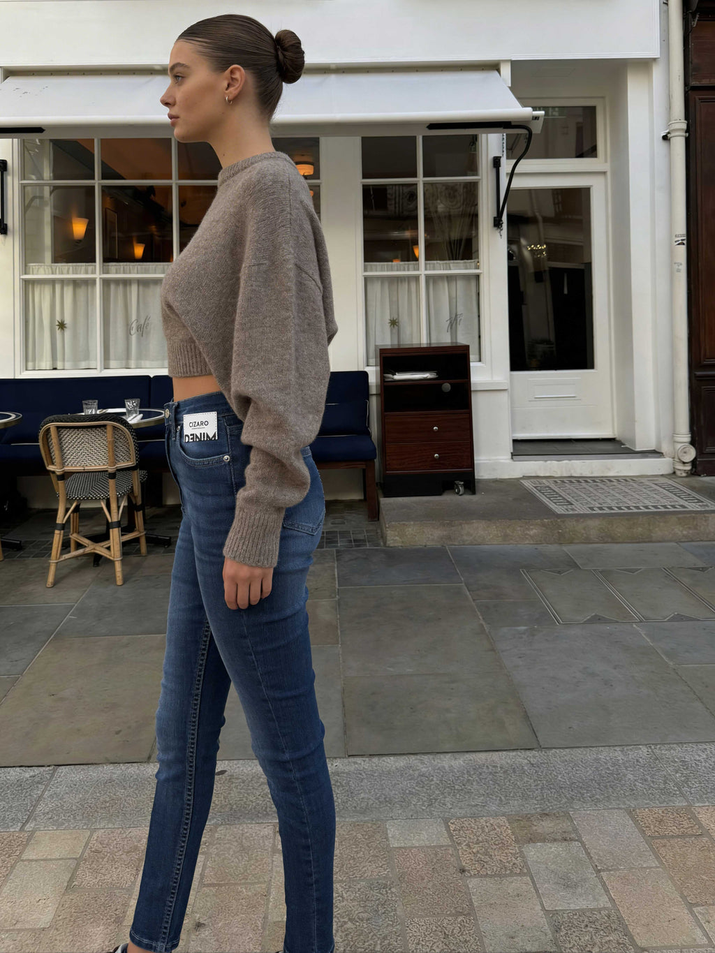Skinny – High-Waist Ocean Blue jeans Skinny CIZARO - Cizaro Jeans