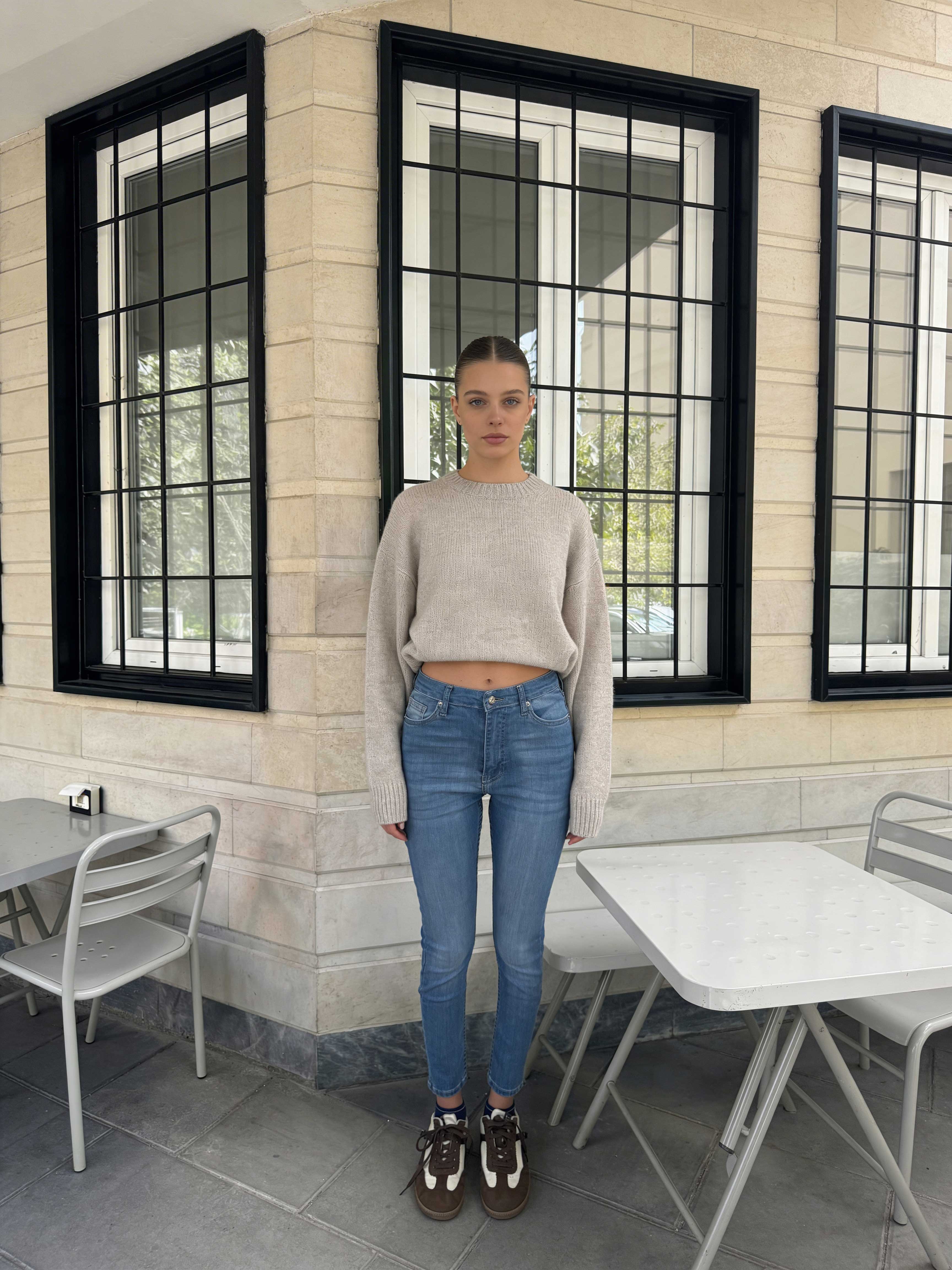 Skinny – High-Waist Powder Blue Jeans Skinny CIZARO - Cizaro Jeans