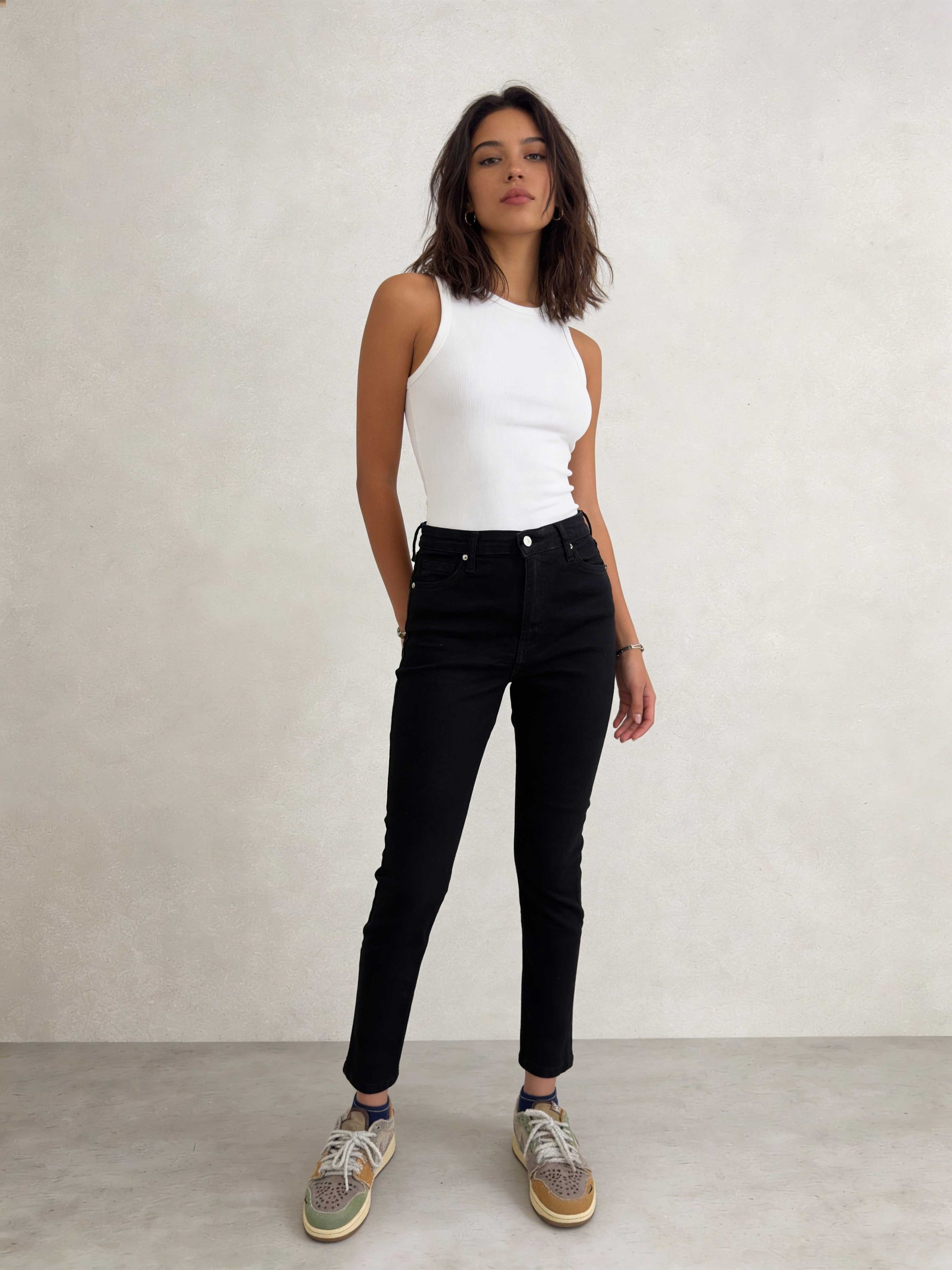 Skinny – High-Waist Black Jeans Skinny CIZARO - Cizaro Jeans