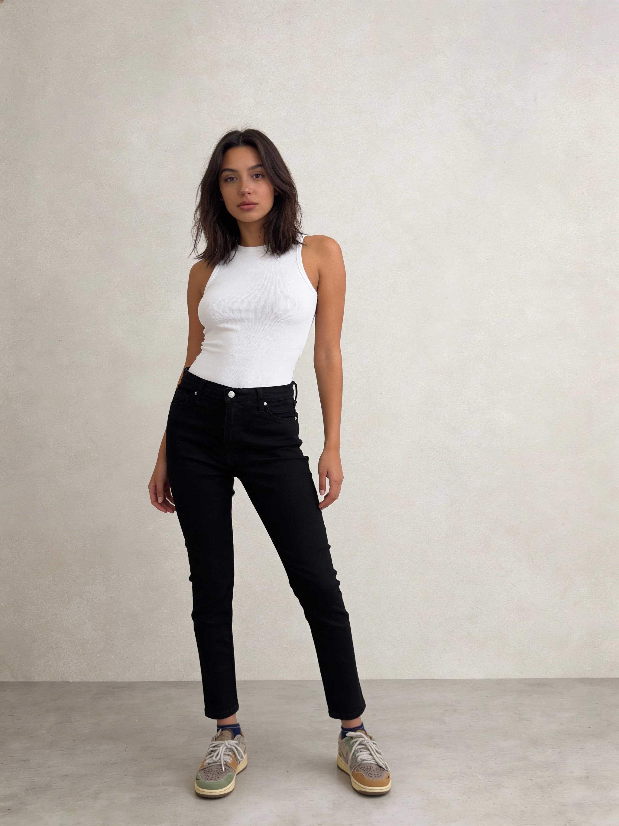Skinny – High-Waist Black Jeans Skinny CIZARO - Cizaro Jeans