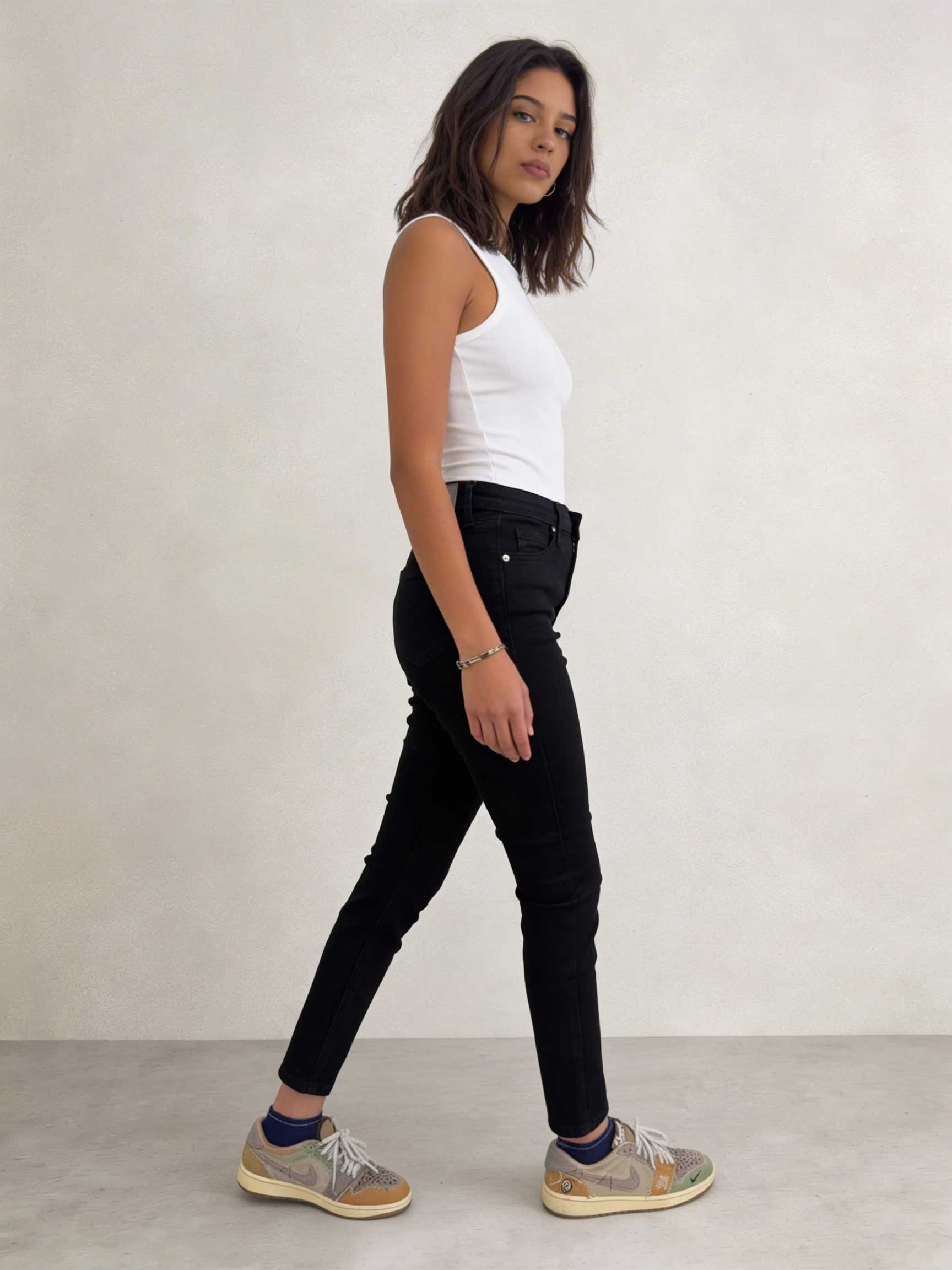 Skinny – High-Waist Black Jeans Skinny CIZARO - Cizaro Jeans