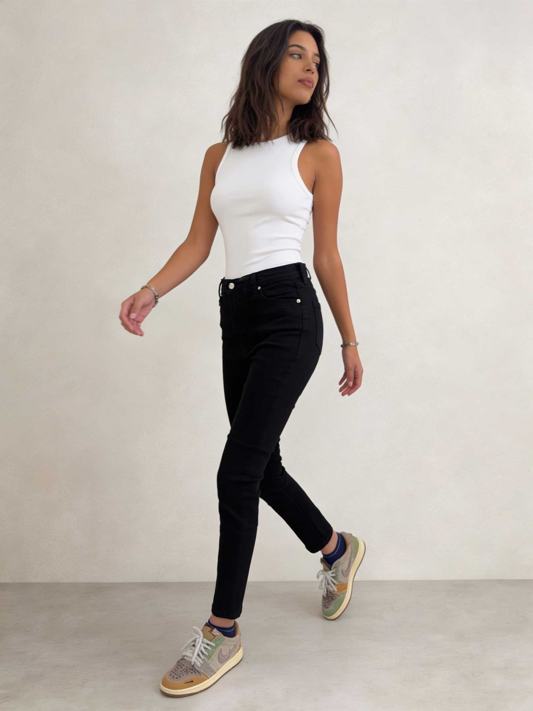 Skinny – High-Waist Black Jeans Skinny CIZARO - Cizaro Jeans