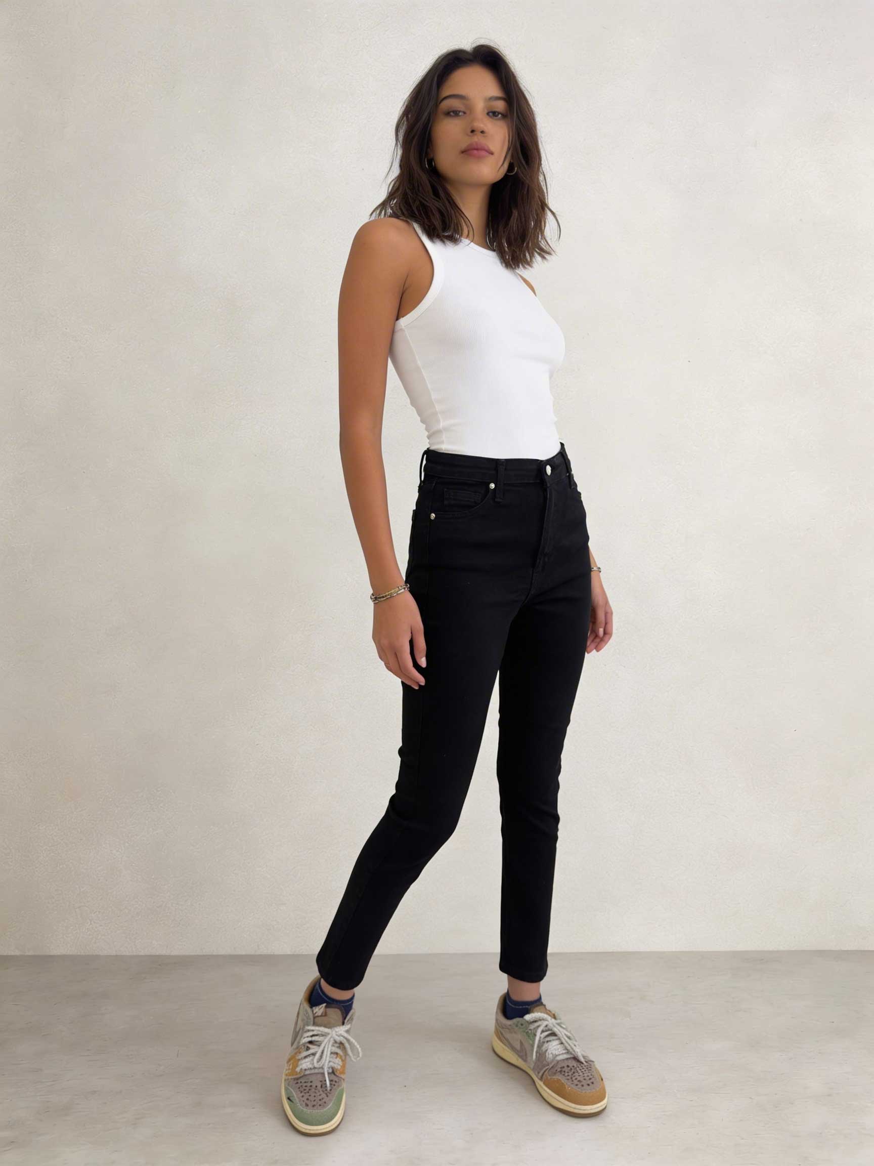 Skinny – High-Waist Black Jeans Skinny CIZARO - Cizaro Jeans