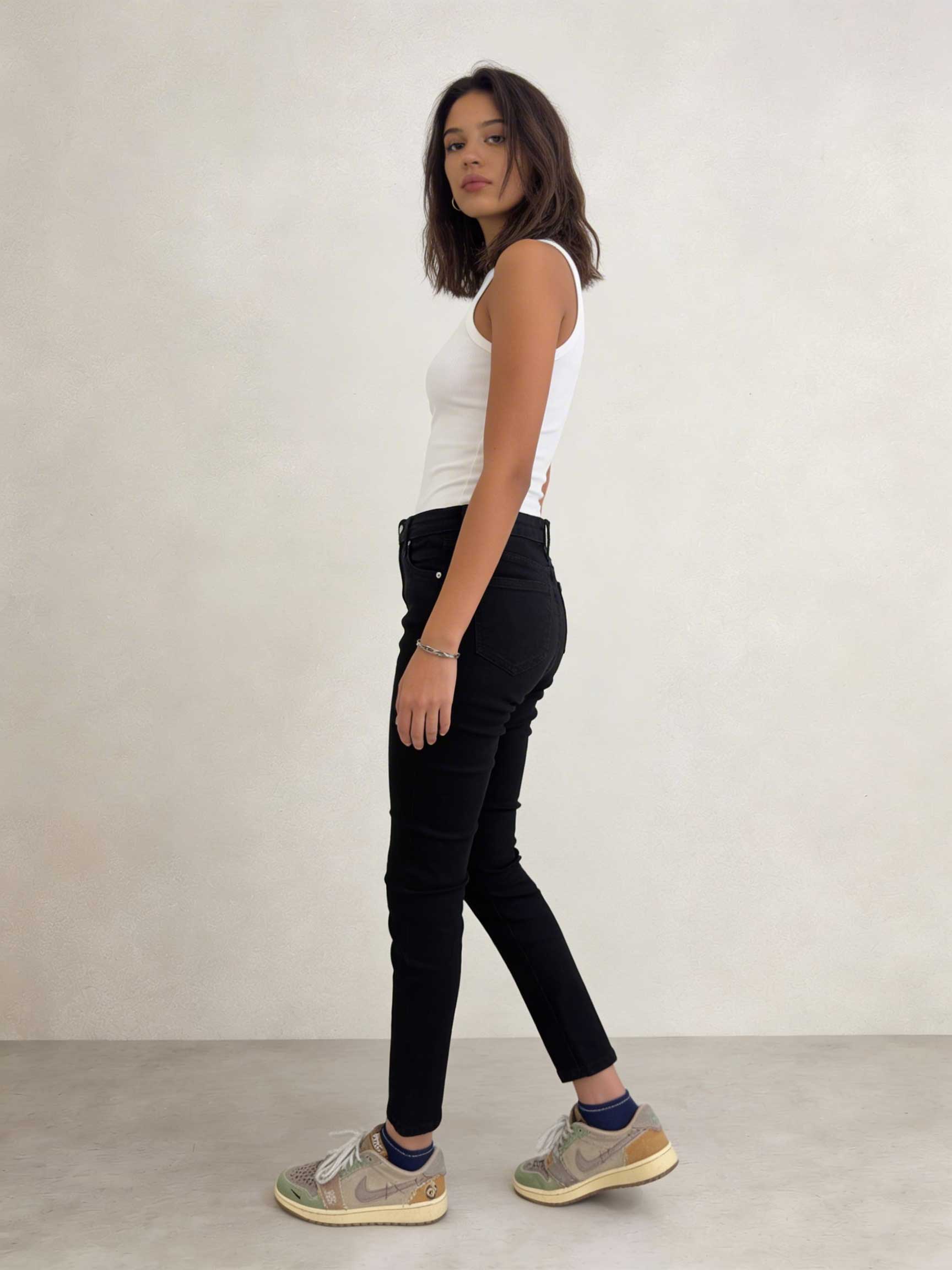 Skinny – High-Waist Black Jeans Skinny CIZARO - Cizaro Jeans