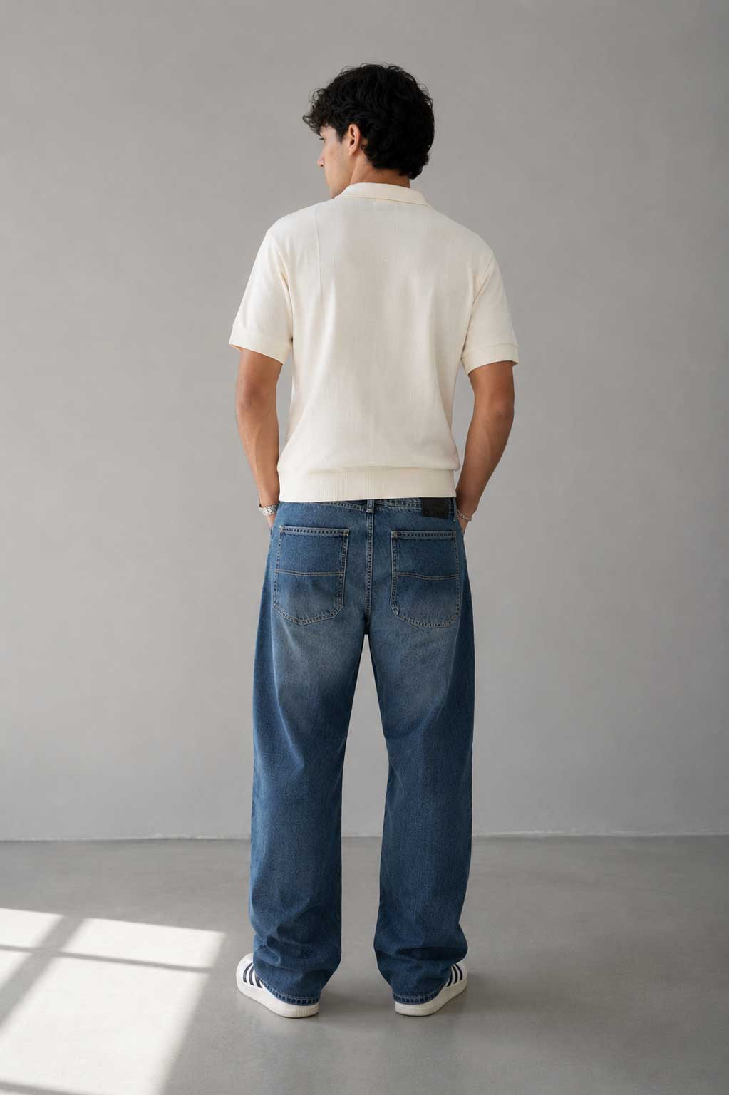Skater – Mid-Waist Vintage Blue Jeans Skater CIZARO - Cizaro Jeans