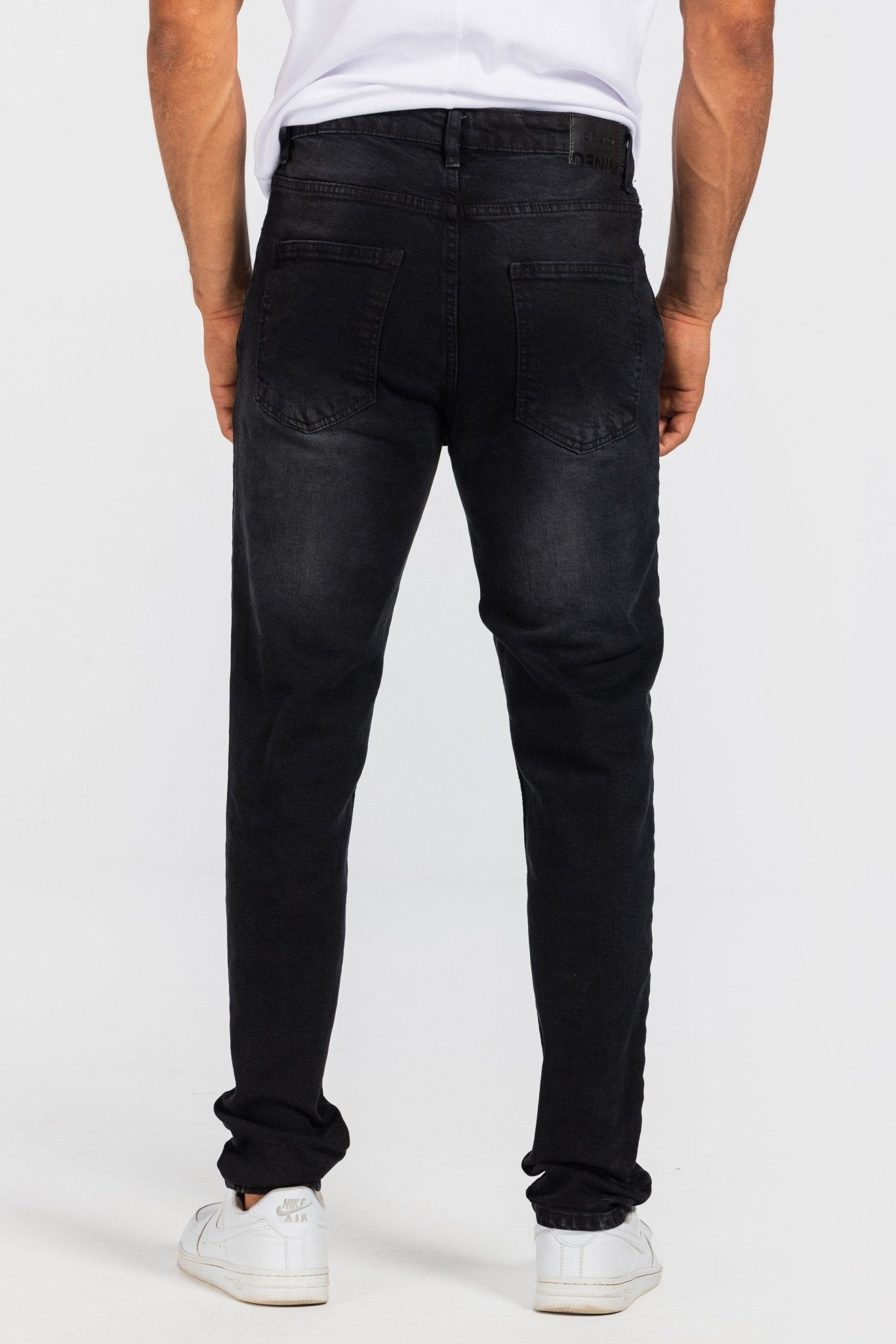 Slim –Washed Black Jeans Slim-Man CIZARO - Cizaro Jeans