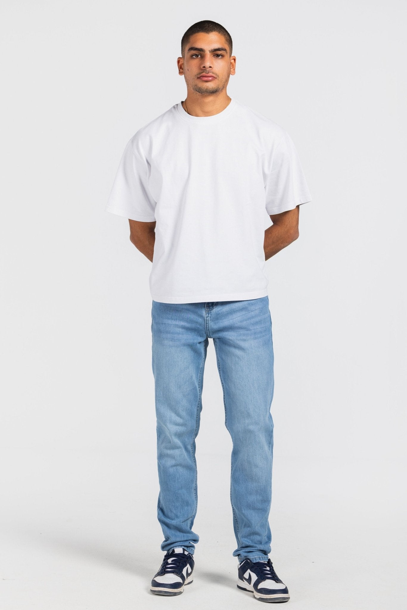 Slim – Bright Blue Jeans Slim-Man CIZARO - Cizaro Jeans