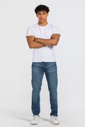 Slim – Mid Vintage Blue Jeans Slim-Man CIZARO - Cizaro Jeans