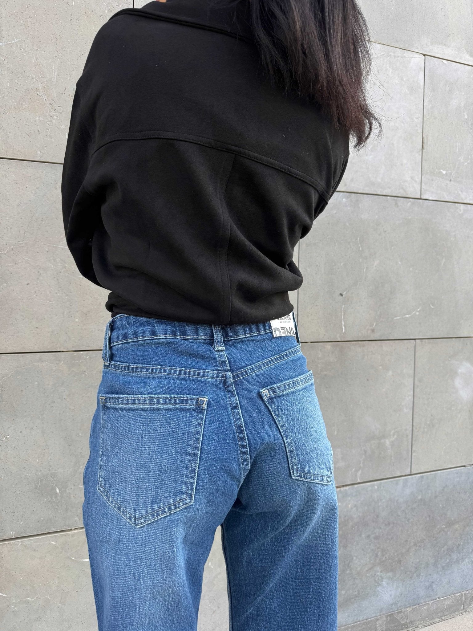 Ultra Comfort | Straight – Mid-Rise Ocean Blue Jeans straight CIZARO - Cizaro Jeans