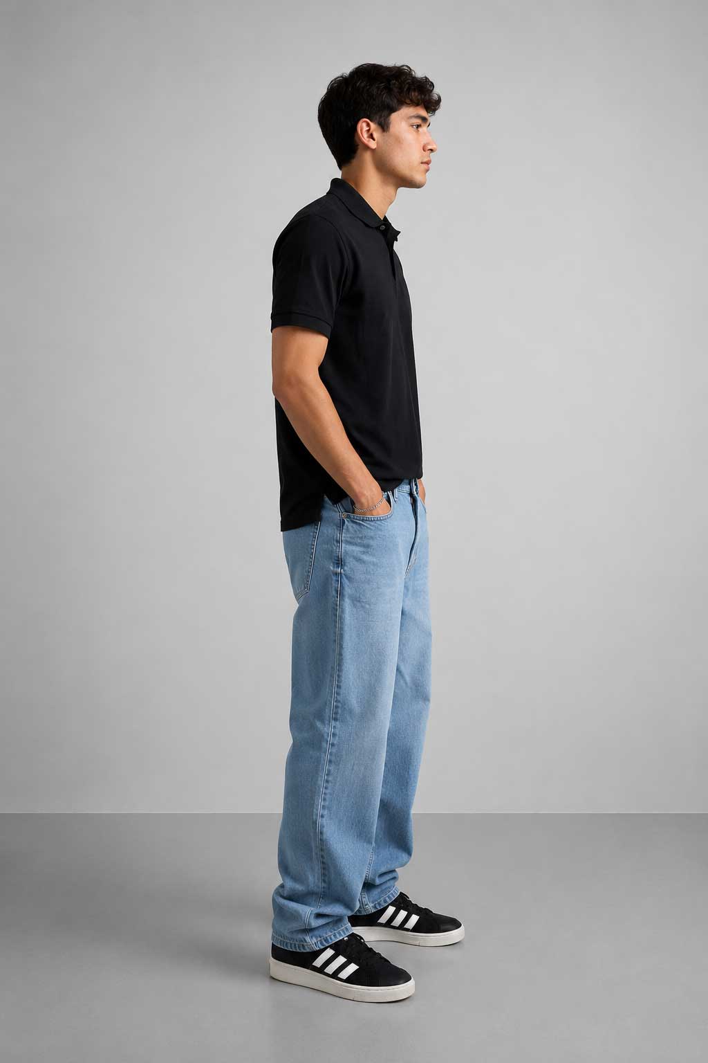 Straight Light Blue Jeans