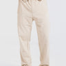 Wide-Leg Sweatpants – Beige Pants