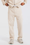 Wide-Leg Sweatpants – Beige Pants Sweatpants CIZARO - Cizaro Jeans
