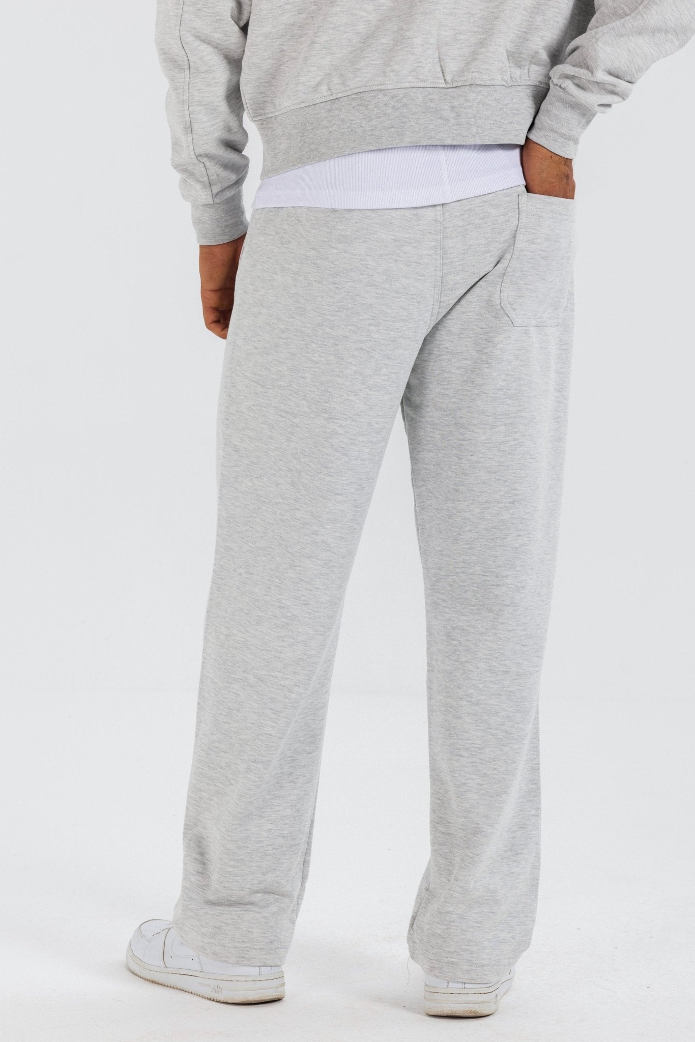 Wide-Leg Sweatpants – Light Grey Pants Sweatpants CIZARO - Cizaro Jeans