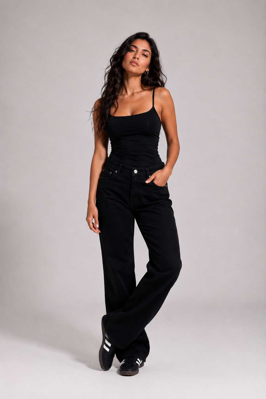 Straight High Waist – Black Jeans Straight CIZARO - Cizaro Jeans