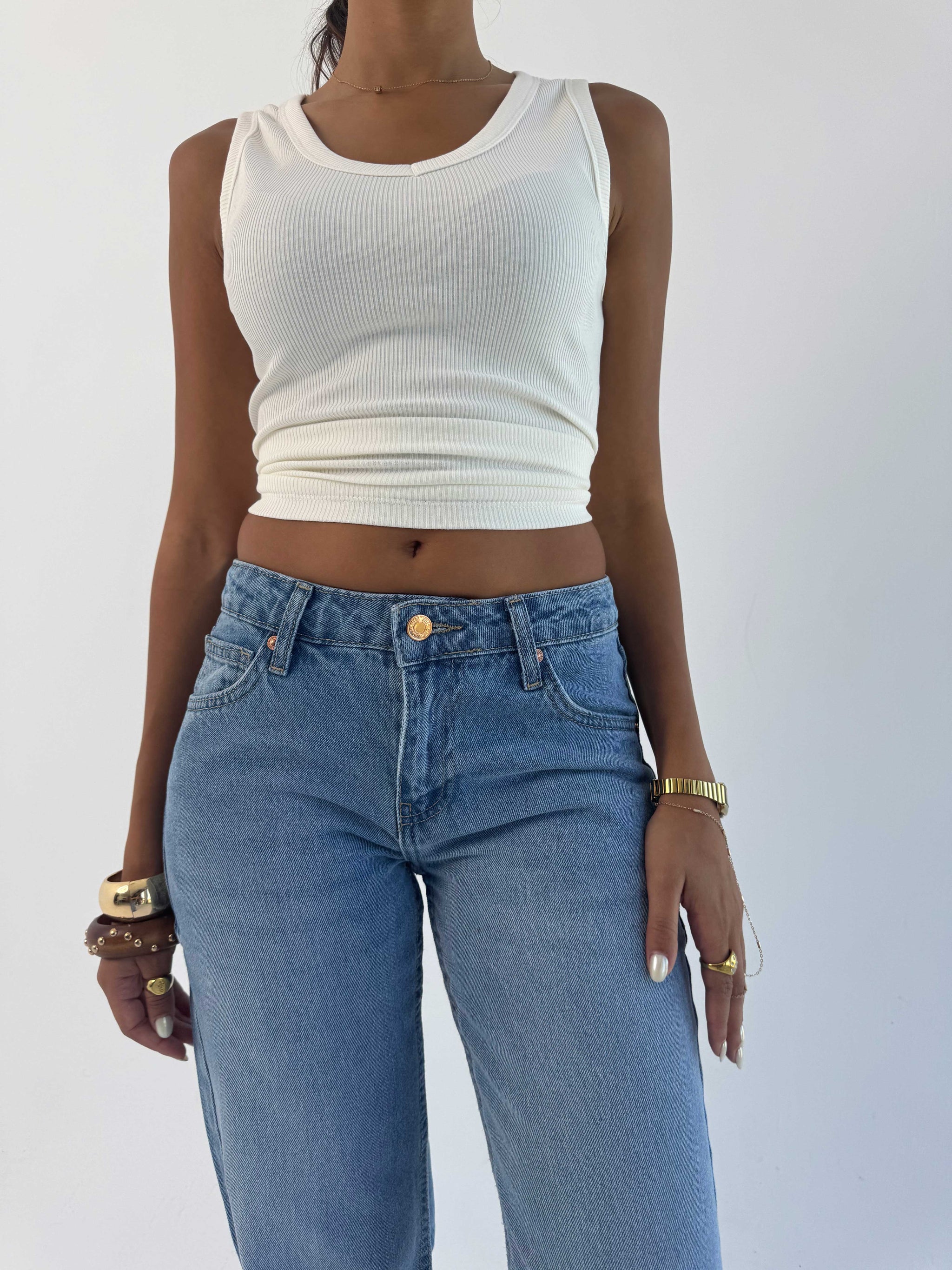 Straight Low waist Marine Blue jeans Straight CIZARO - Cizaro Jeans