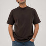 Oversized T-Shirt with Side Slits | Brown
