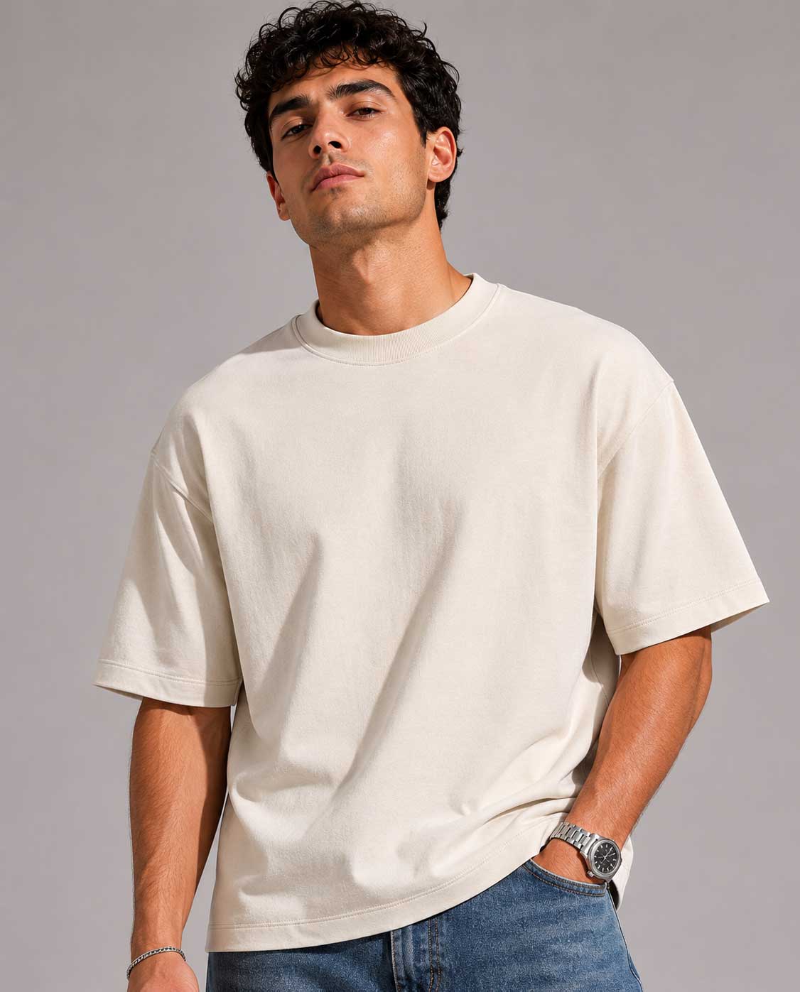 Relaxed Fit T-Shirt – Soft Sand