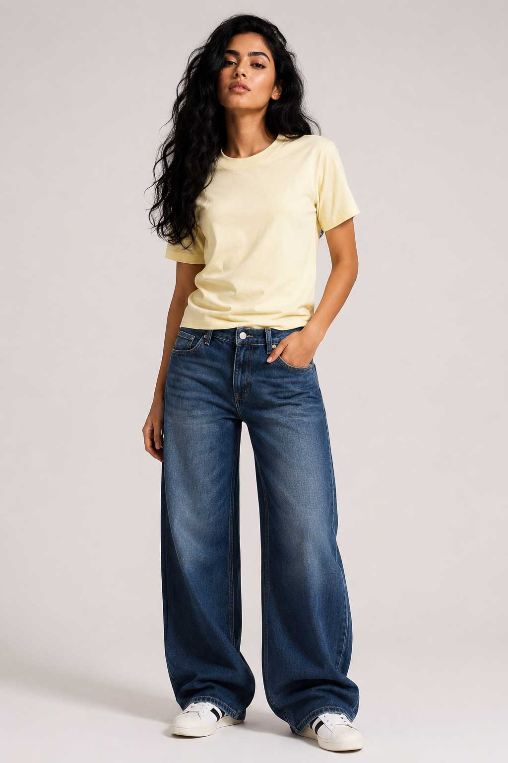 Slim Fit T-Shirt – Butter Yellow T shirt CIZARO - Cizaro Jeans