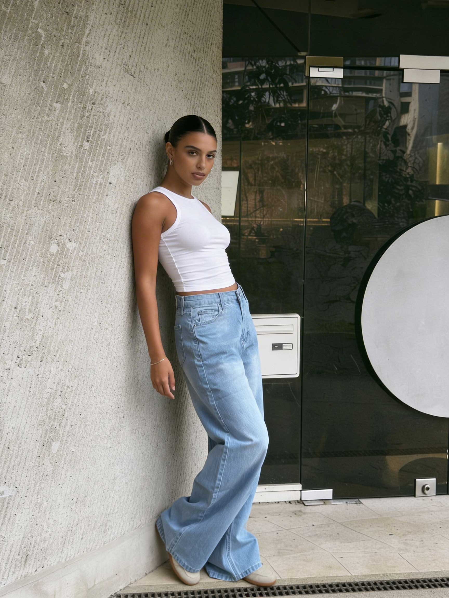 Ultra Comfort Wide-Leg – High-Waist Sky Wash Jeans Wide Leg - ULTRA COMFORT CIZARO - Cizaro Jeans