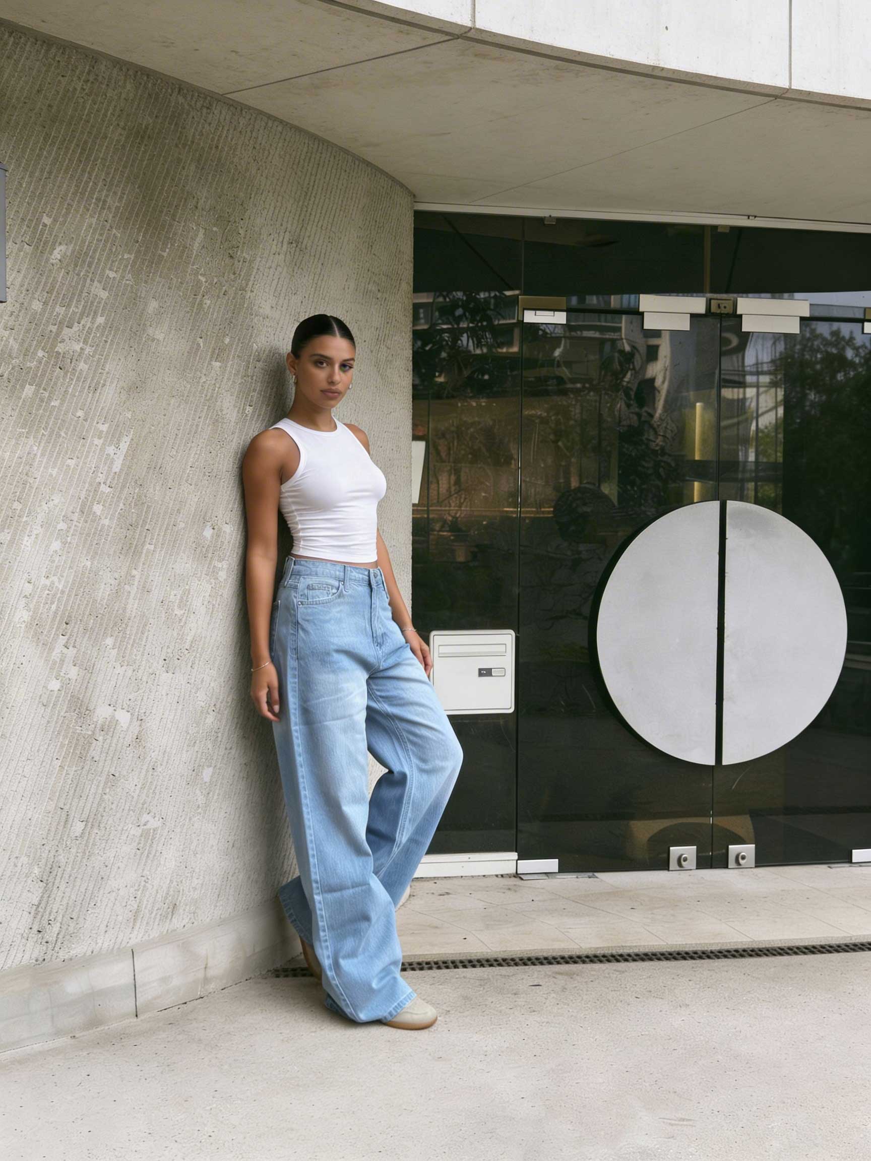 Ultra Comfort Wide-Leg – High-Waist Sky Wash Jeans Wide Leg - ULTRA COMFORT CIZARO - Cizaro Jeans