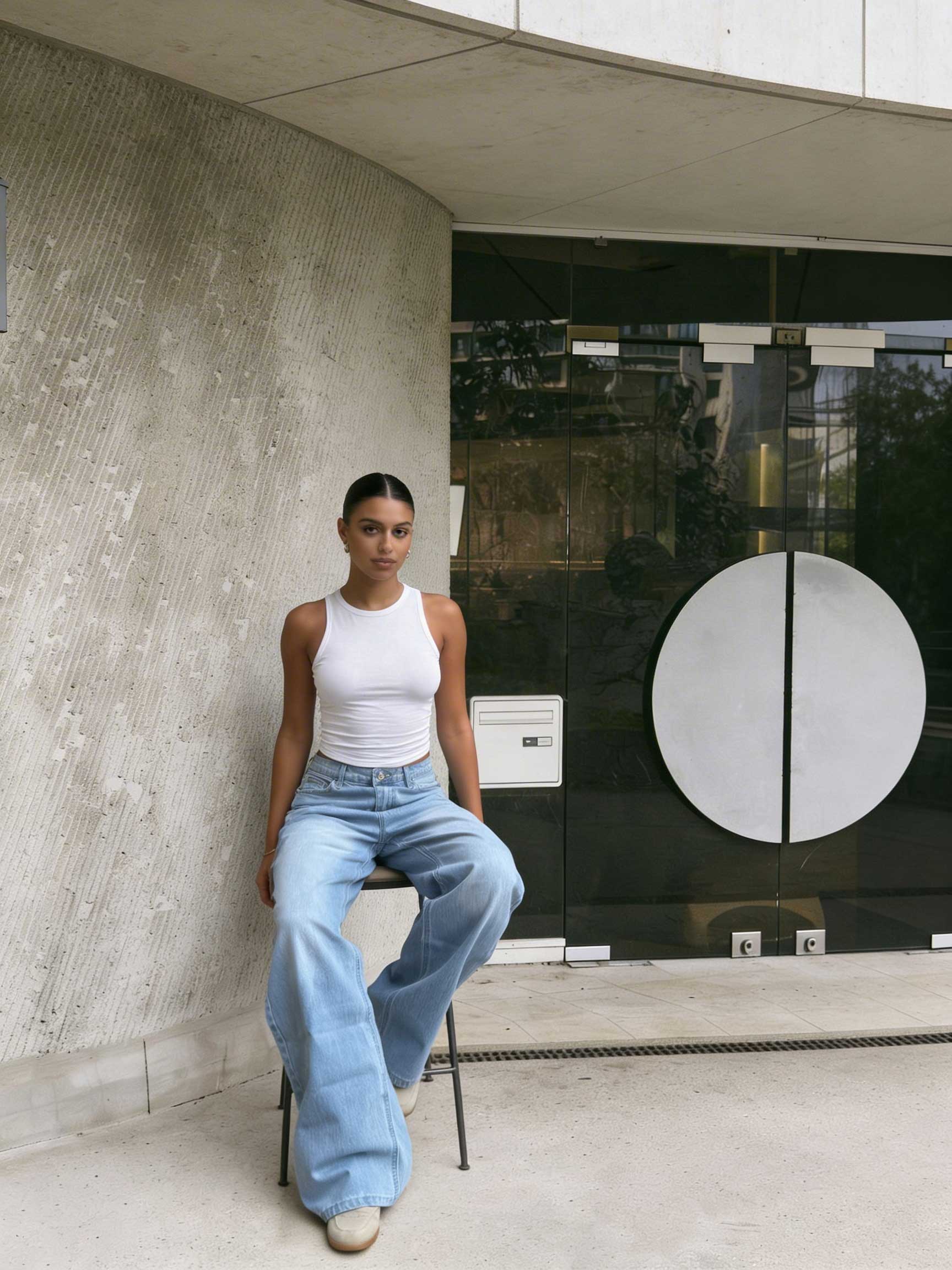 Ultra Comfort Wide-Leg – High-Waist Sky Wash Jeans Wide Leg - ULTRA COMFORT CIZARO - Cizaro Jeans