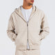 Zip-Up Hoodie – Beige