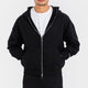 Zip-Up Hoodie – Black