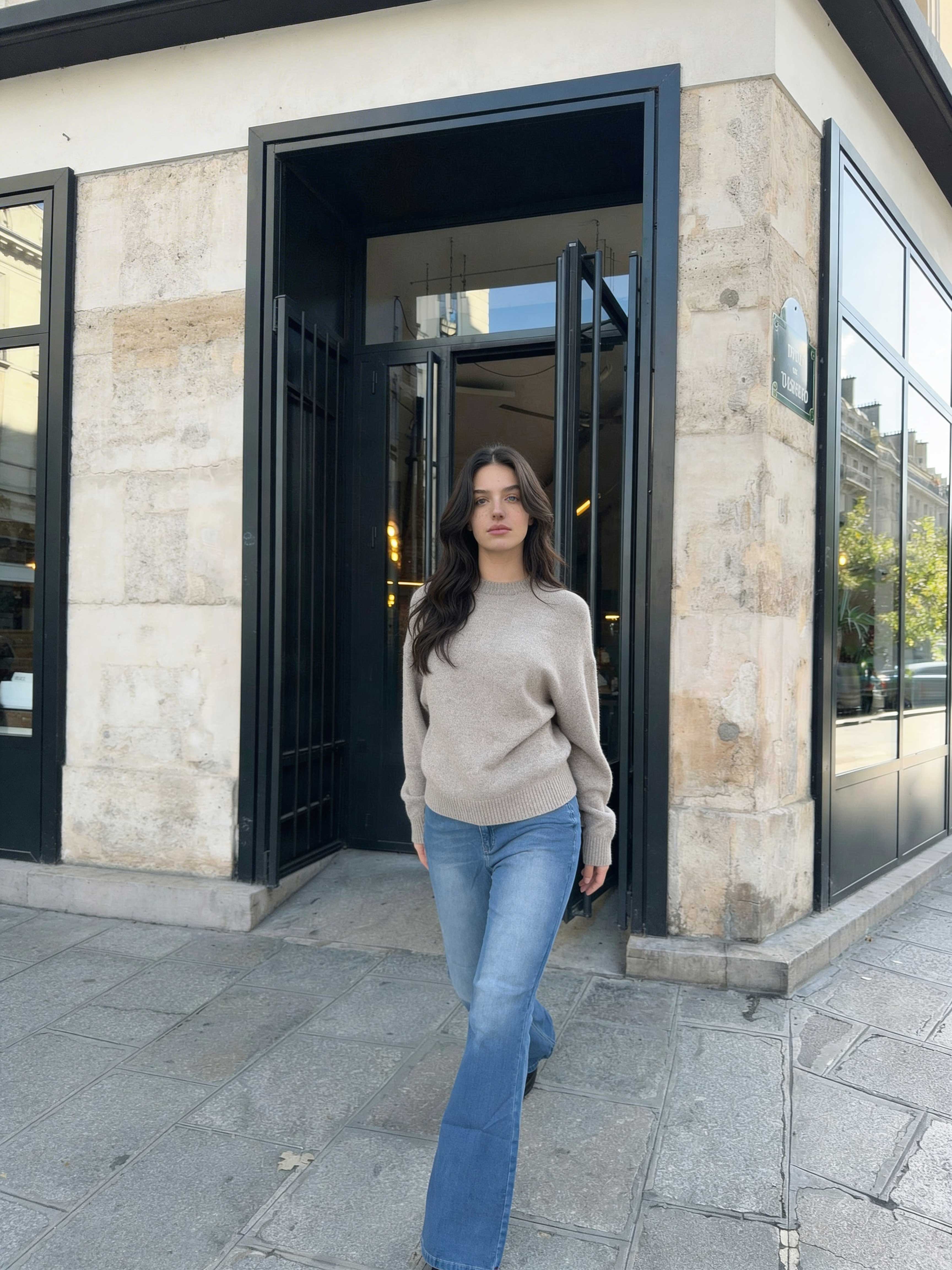 Flare – High-Waist Mid Blue Jeans flare CIZARO - Cizaro Jeans